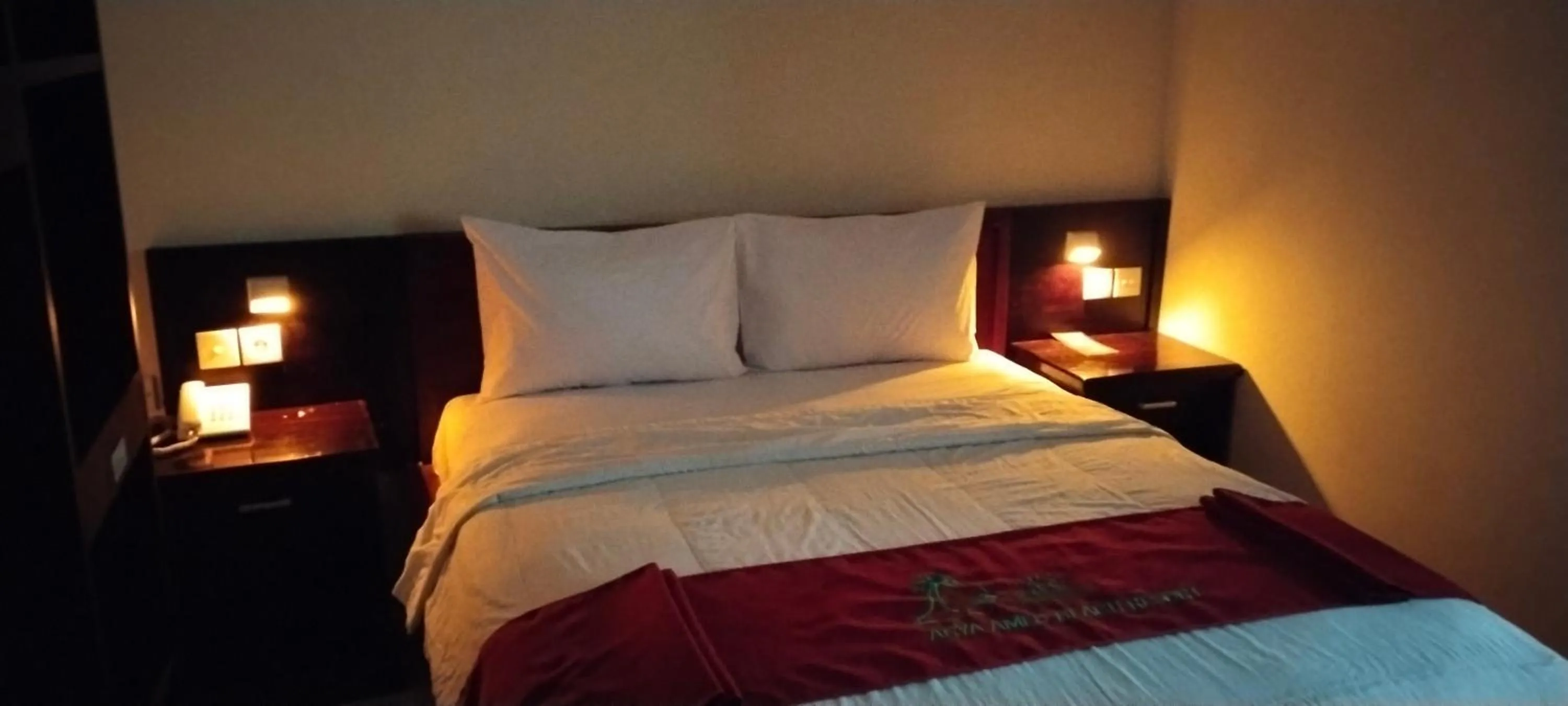 Bed in Arya Amed Beach Resort and Dive Center