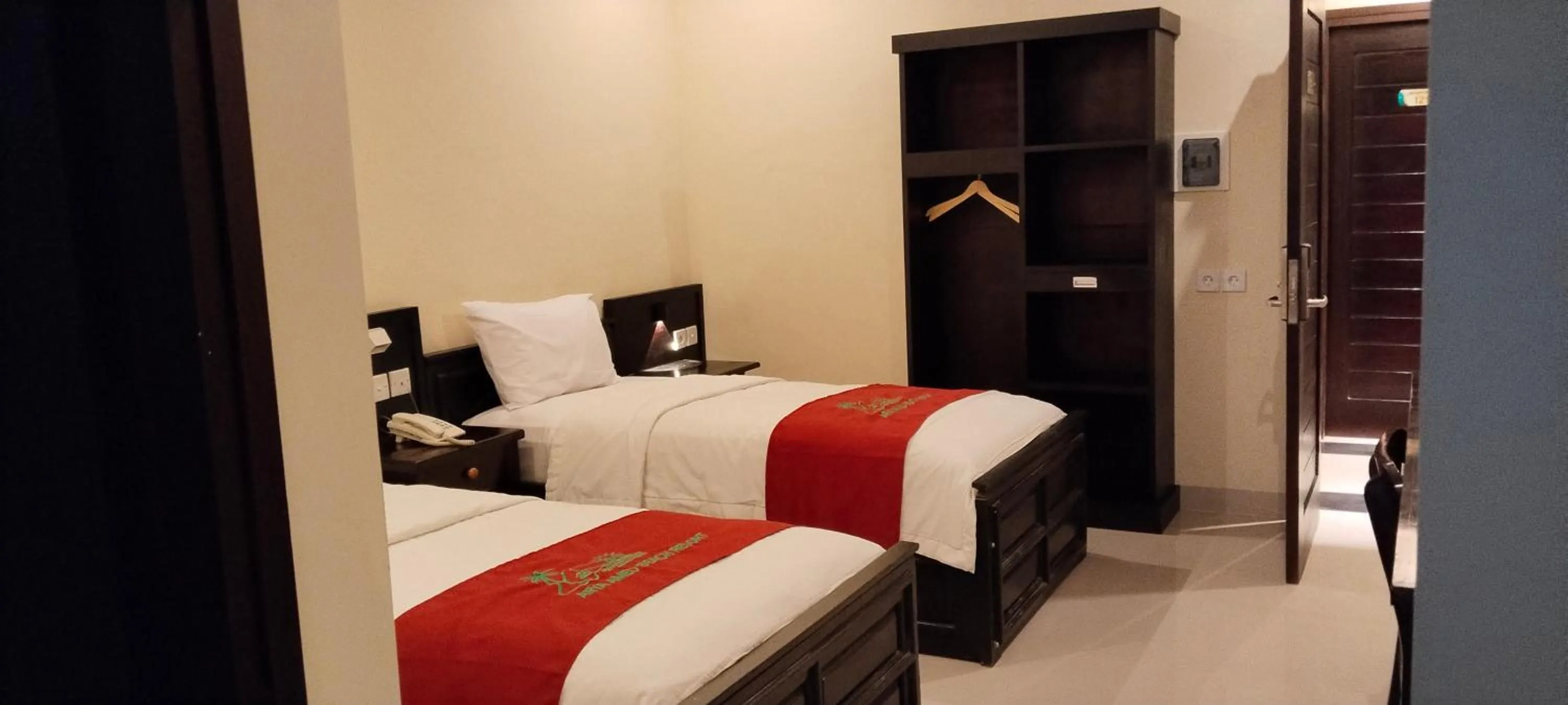 Bed in Arya Amed Beach Resort and Dive Center