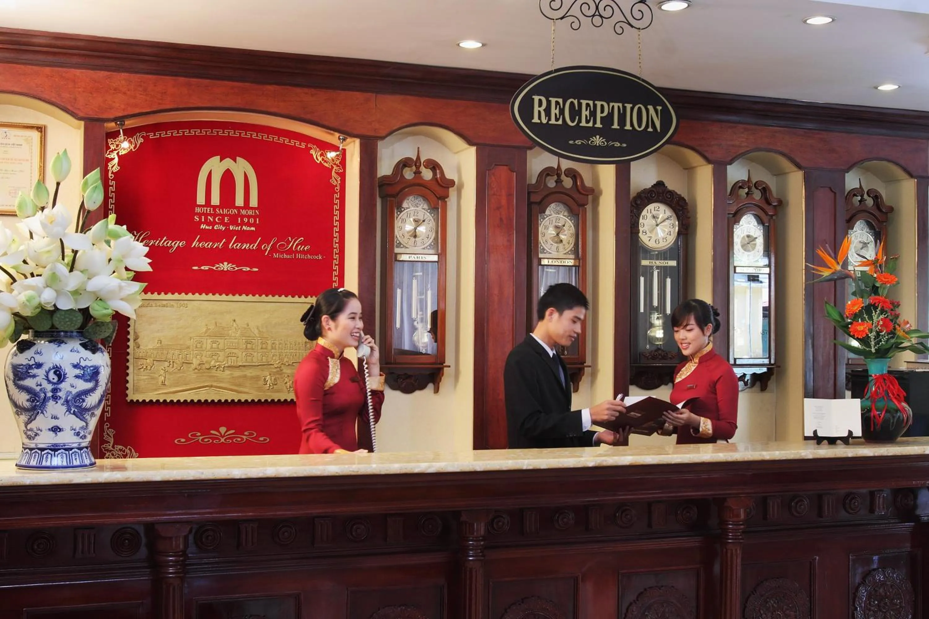 Lobby or reception in Saigon Morin Hotel