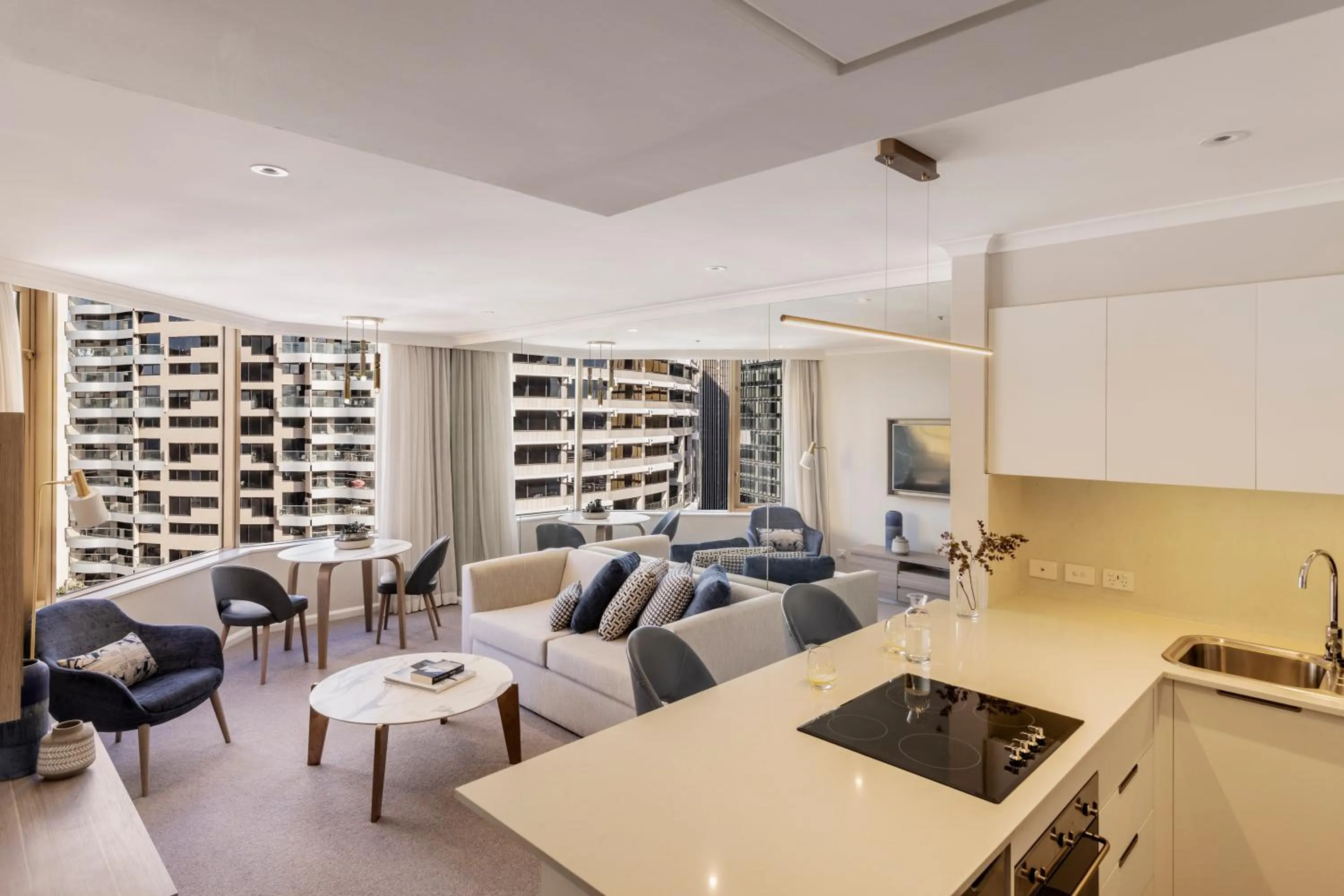 Living room in The Sebel Quay West Suites Sydney
