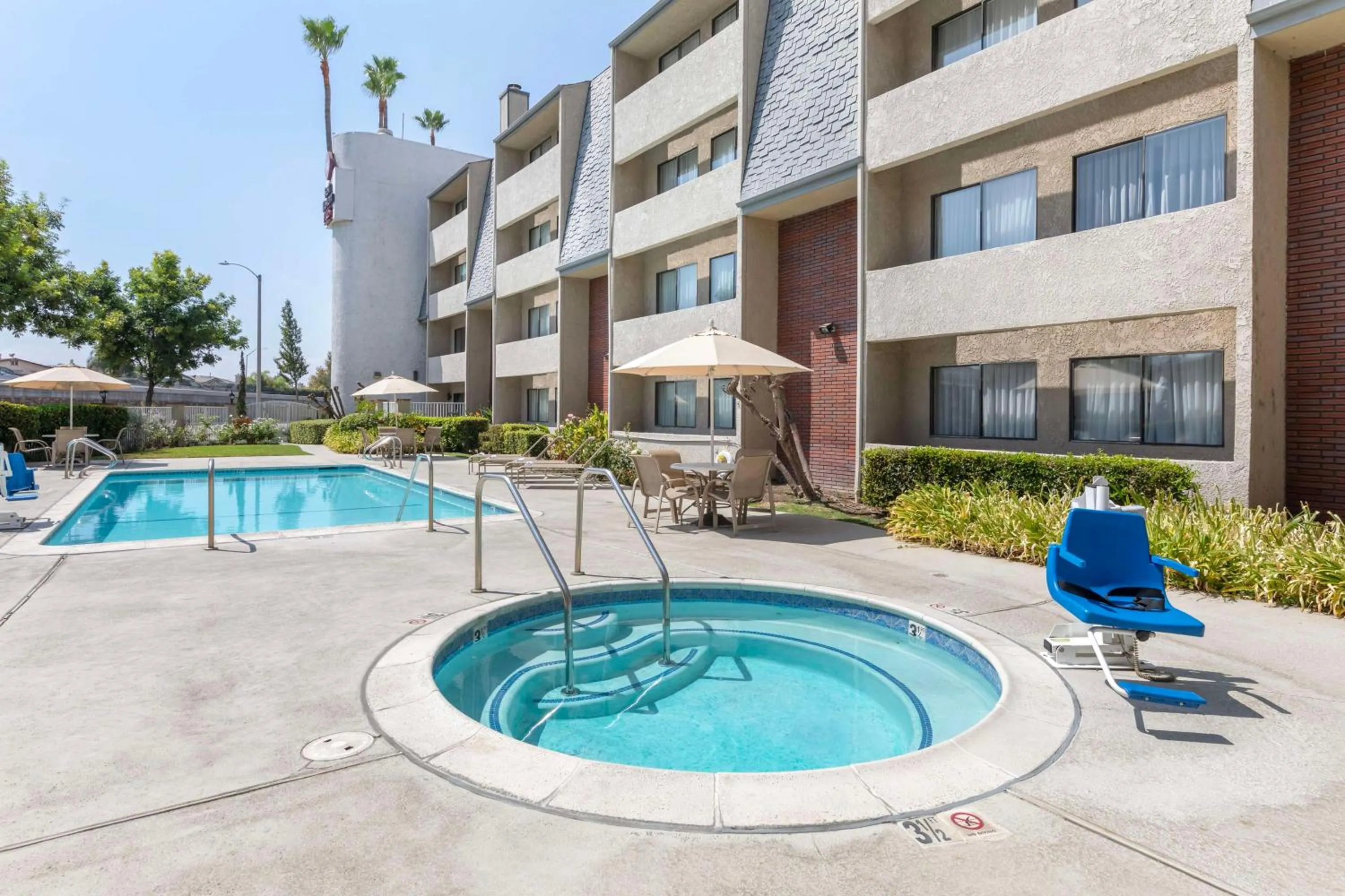 Pool view in Best Western Plus West Covina Inn
