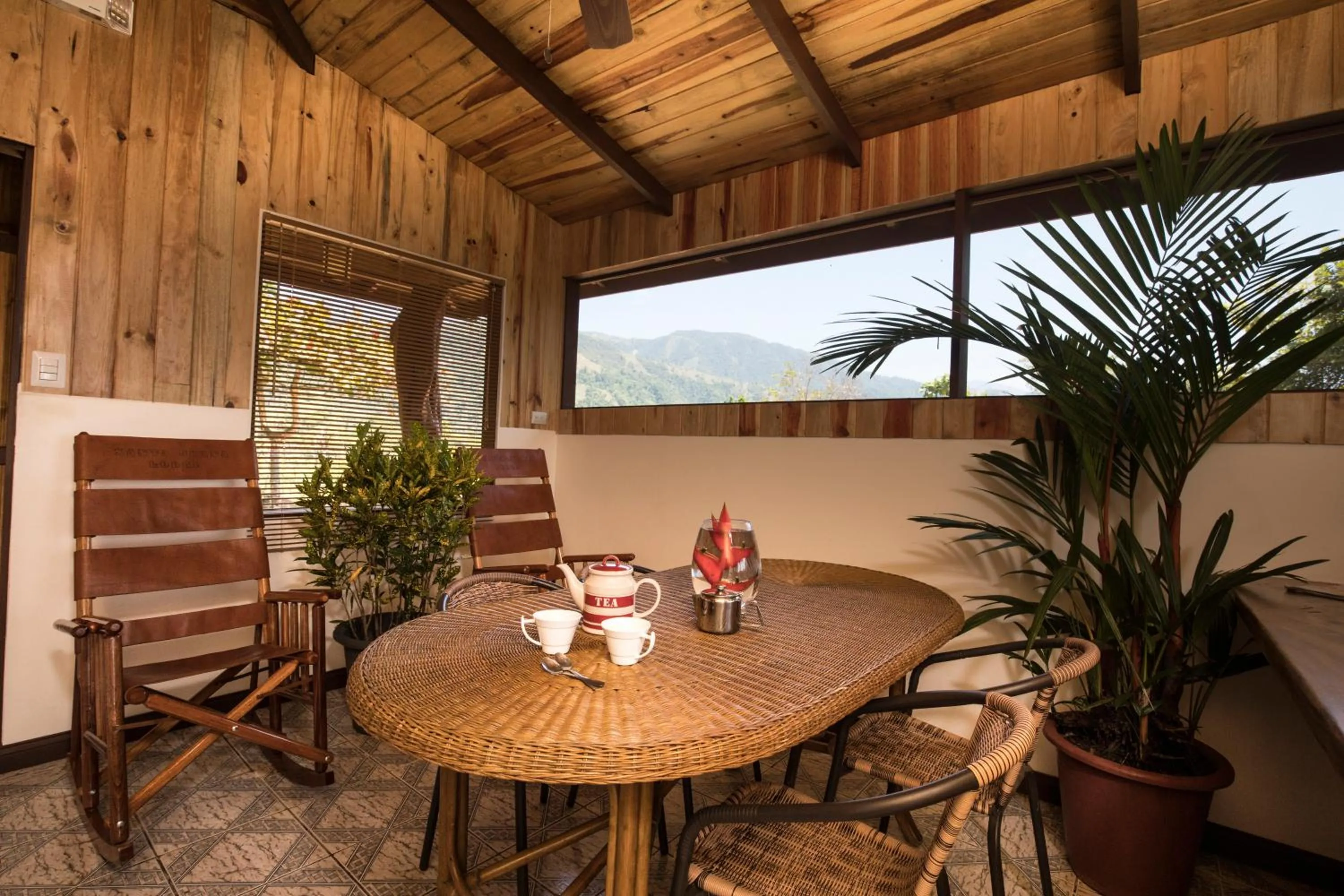 Seating area in Santa Juana Lodge & Nature Reserve
