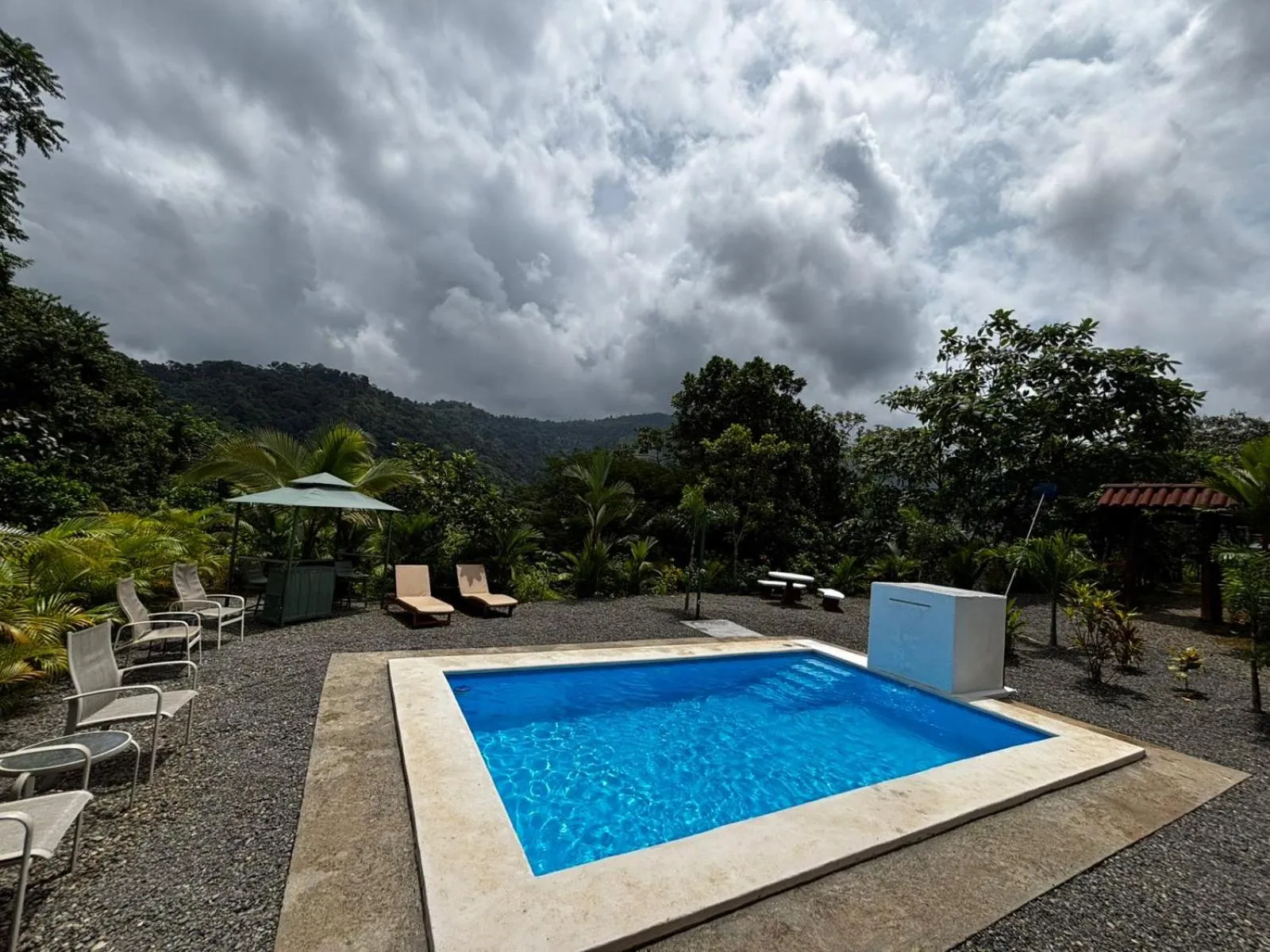Pool view in Santa Juana Lodge & Nature Reserve