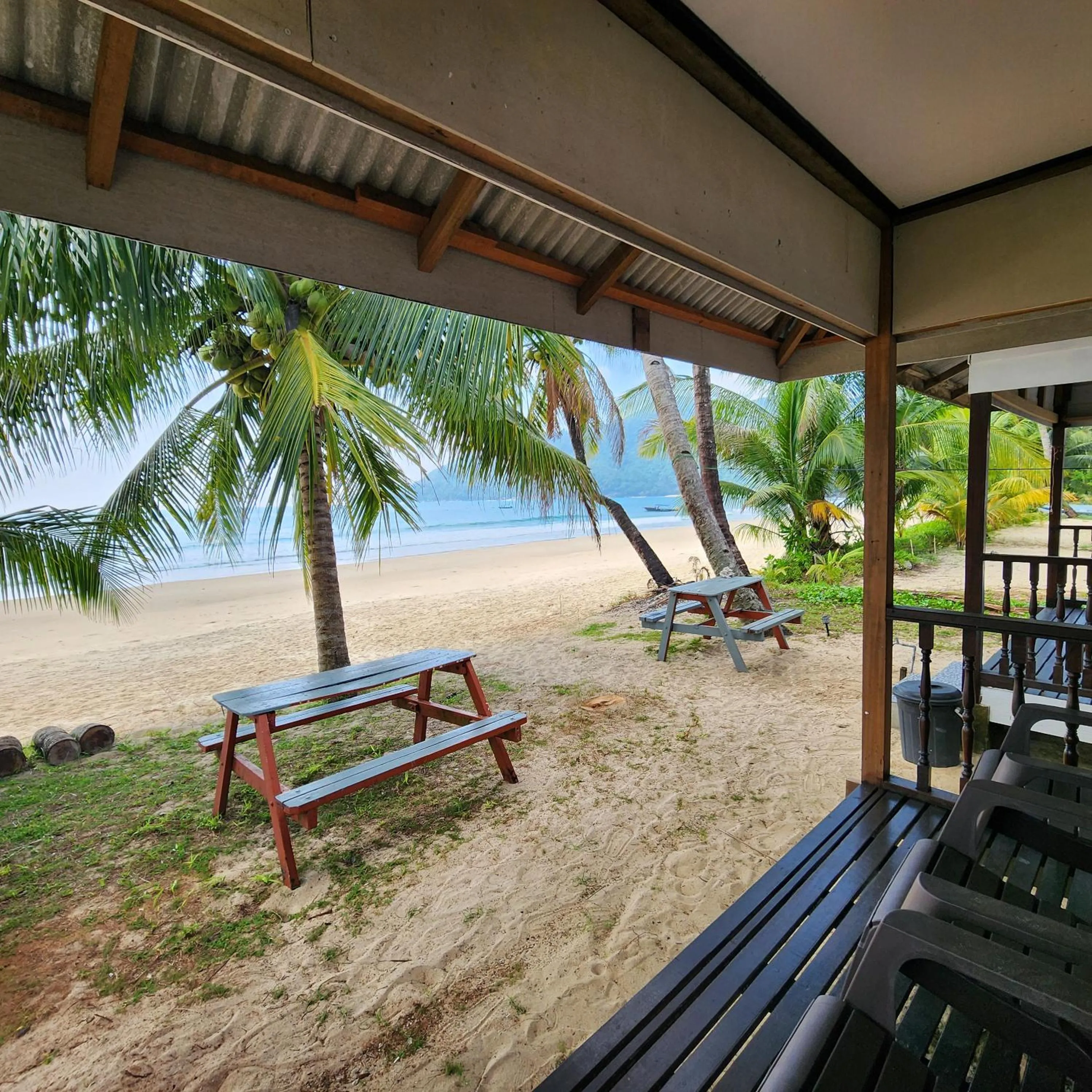 Balcony/Terrace in Permai Chalet Tioman