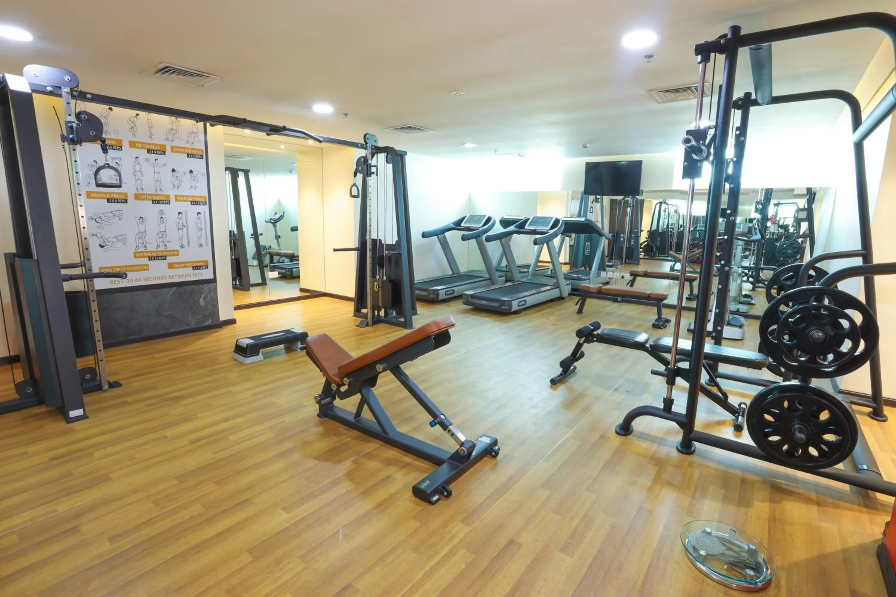 Fitness centre/facilities in Omega Hotel Dubai