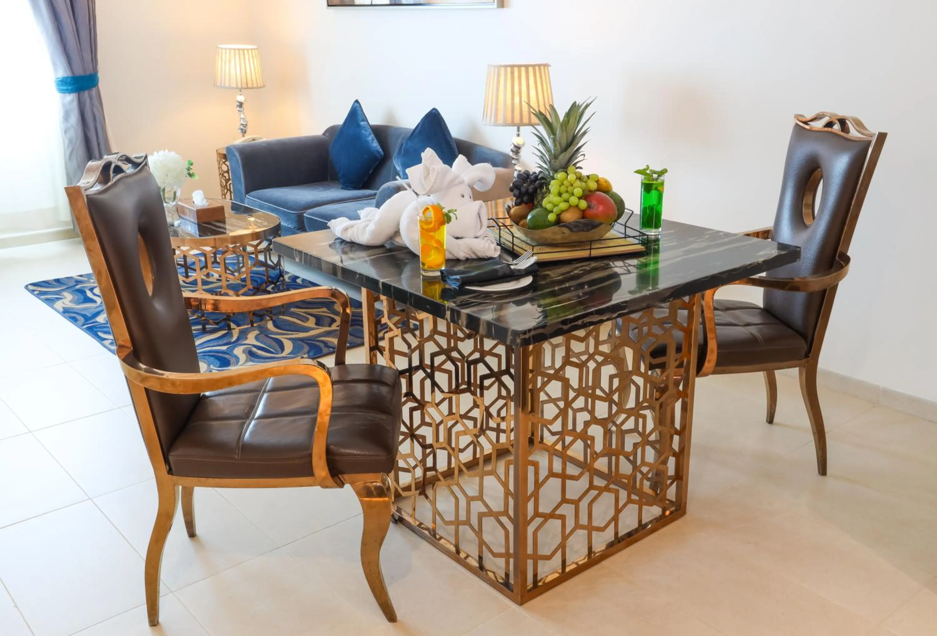 Living room in Omega Hotel Dubai