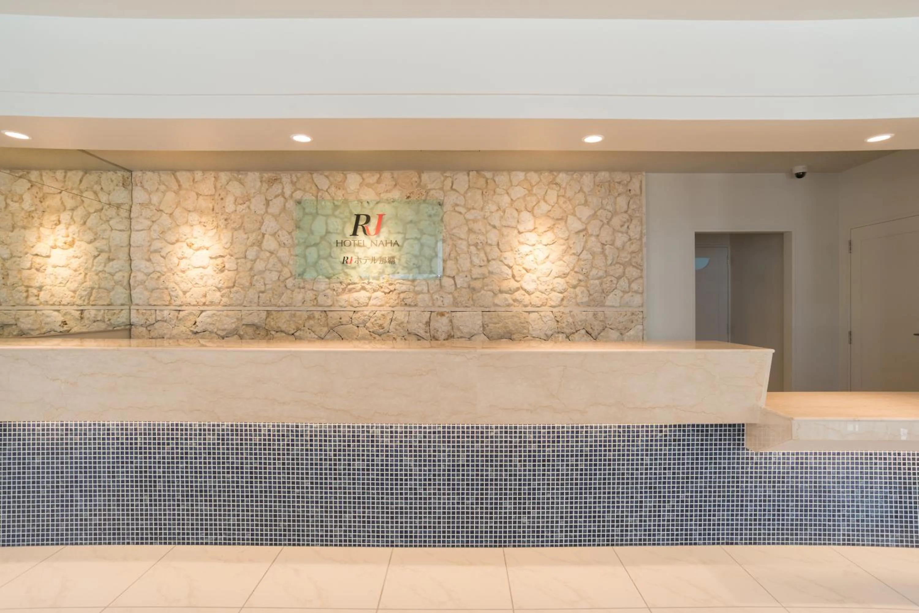 Lobby or reception in RJ Hotel Naha
