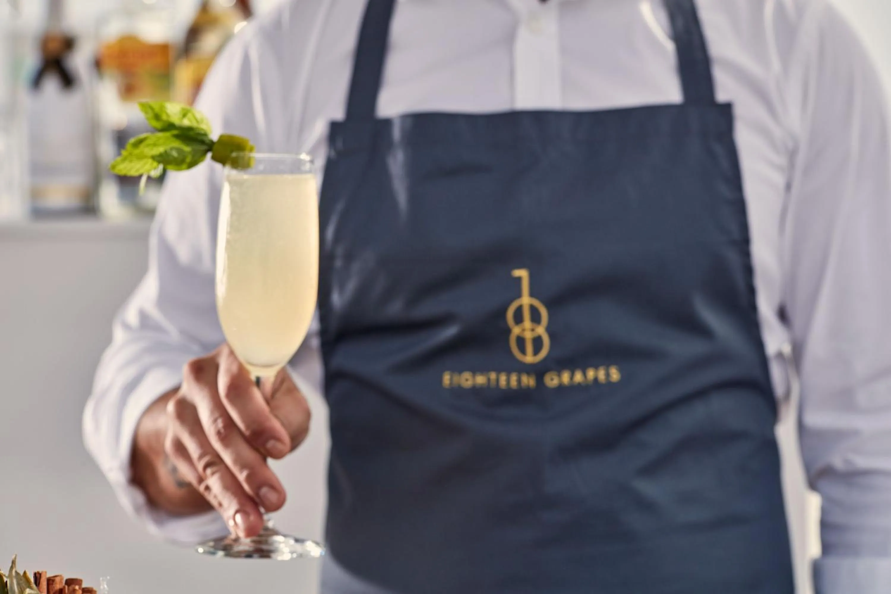 Drinks in 18 Grapes Hotel