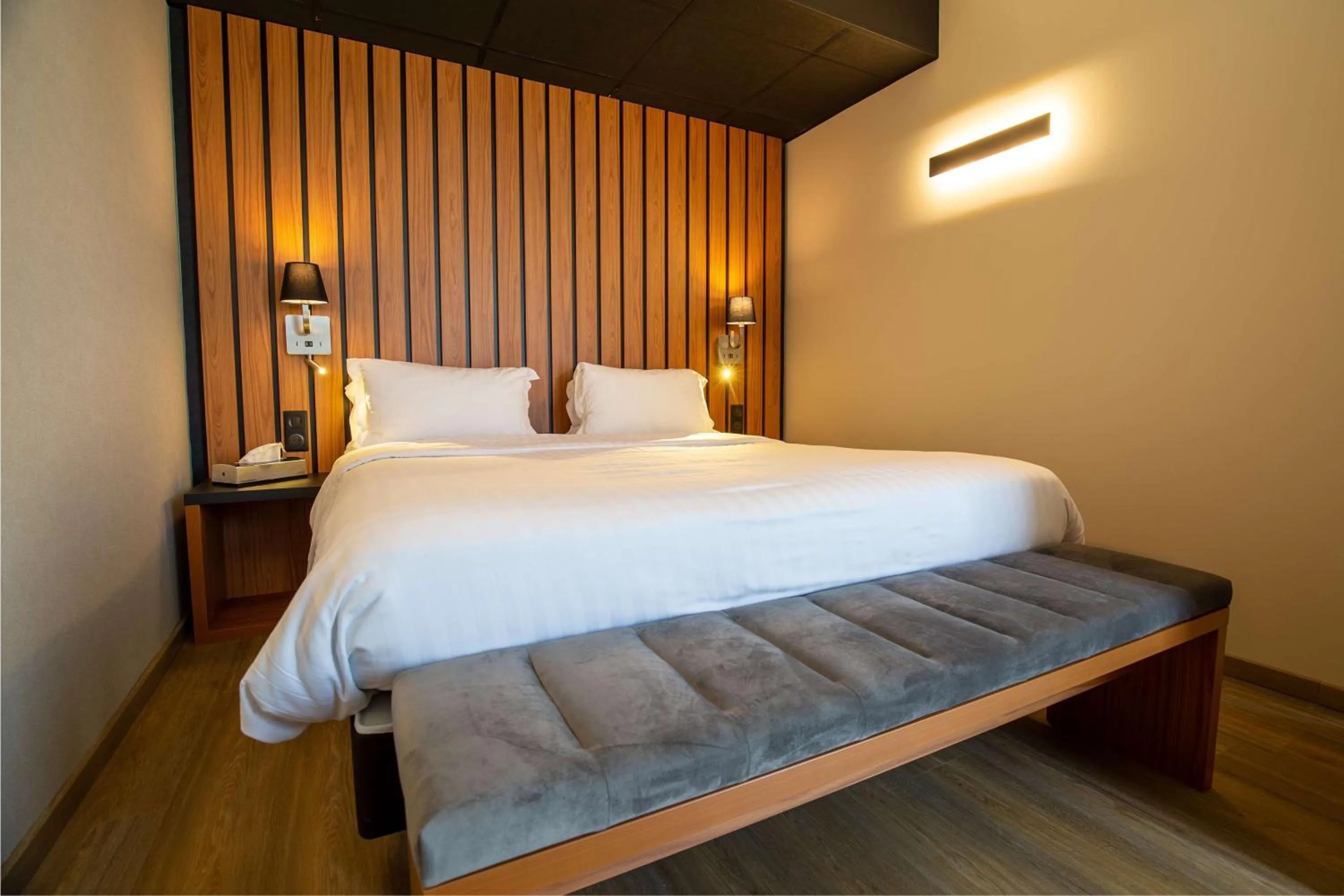 Bedroom, Bed in Brit Hotel & Spa Côte des Sables