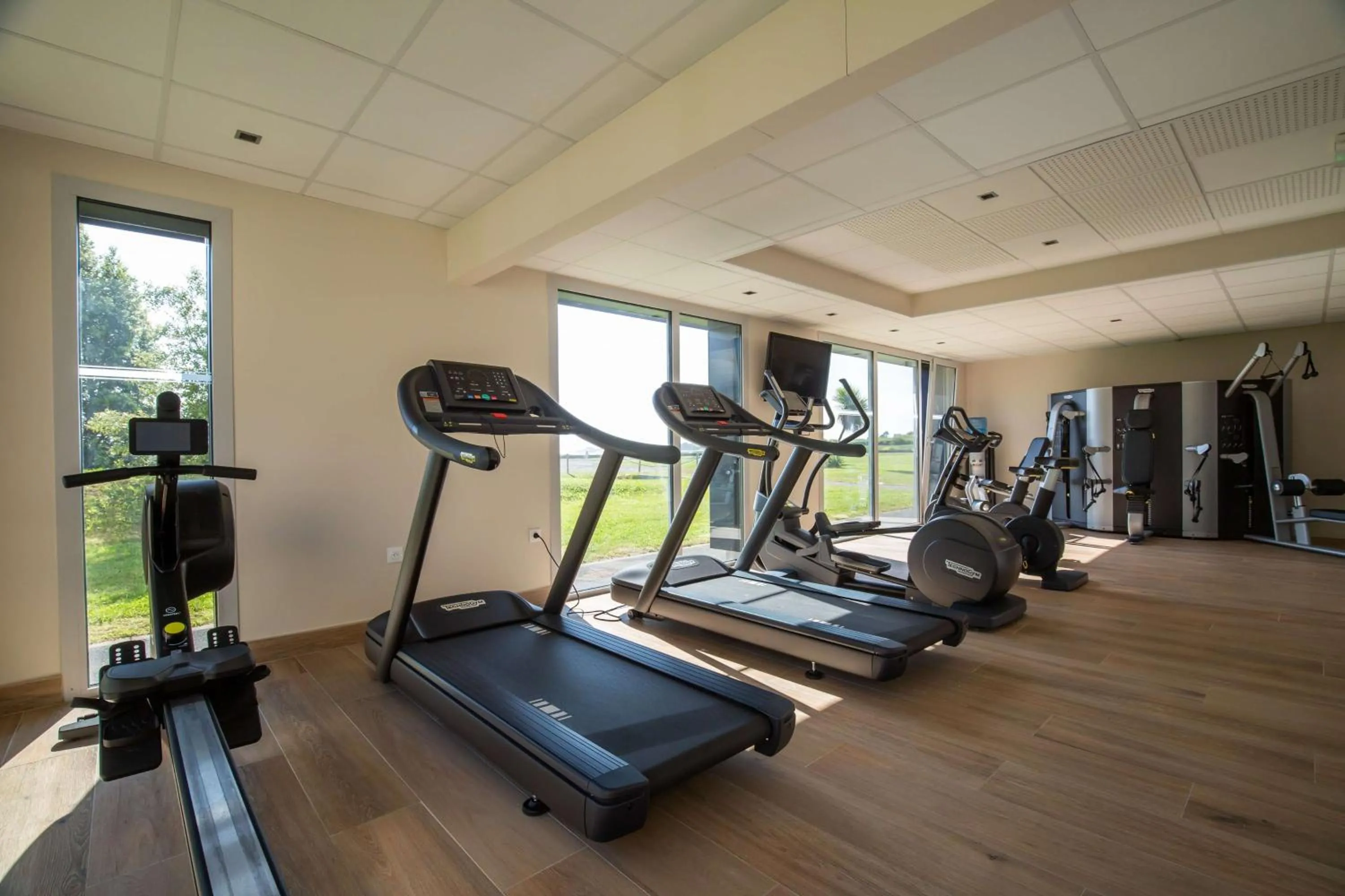 Fitness centre/facilities in Brit Hotel & Spa Côte des Sables