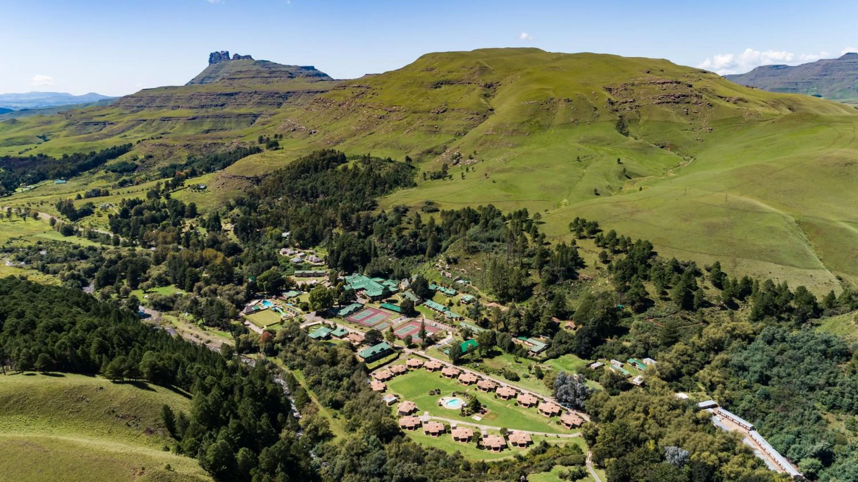 Natural landscape in Gooderson Drakensberg Gardens Golf & Spa Resort