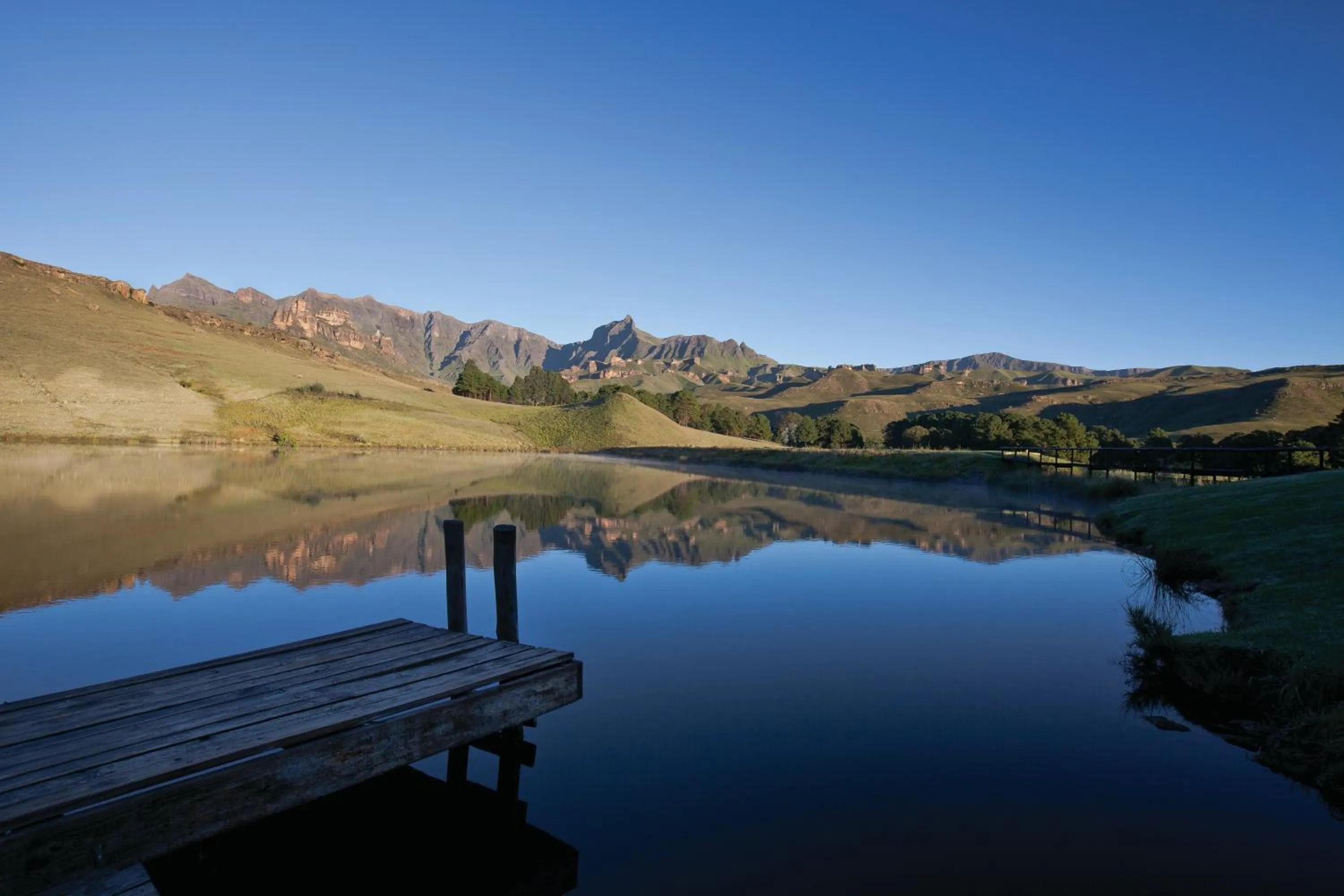 Lake view in Gooderson Drakensberg Gardens Golf & Spa Resort