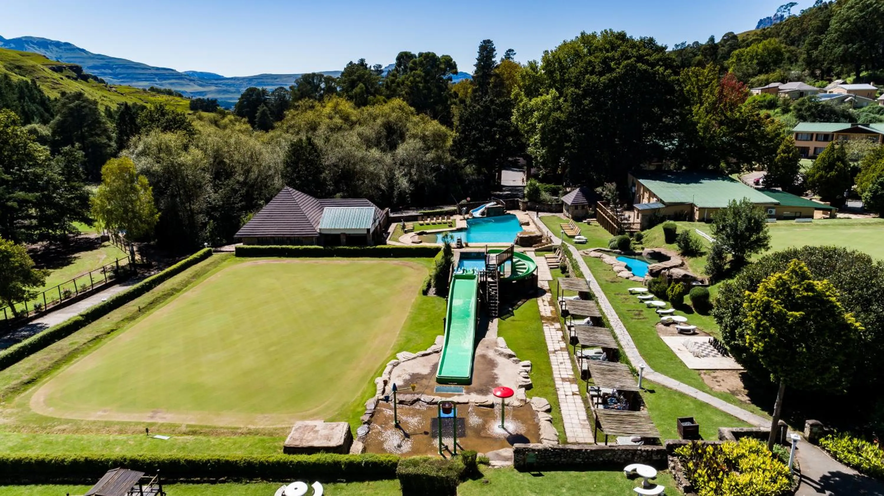 Bird's eye view in Gooderson Drakensberg Gardens Golf & Spa Resort