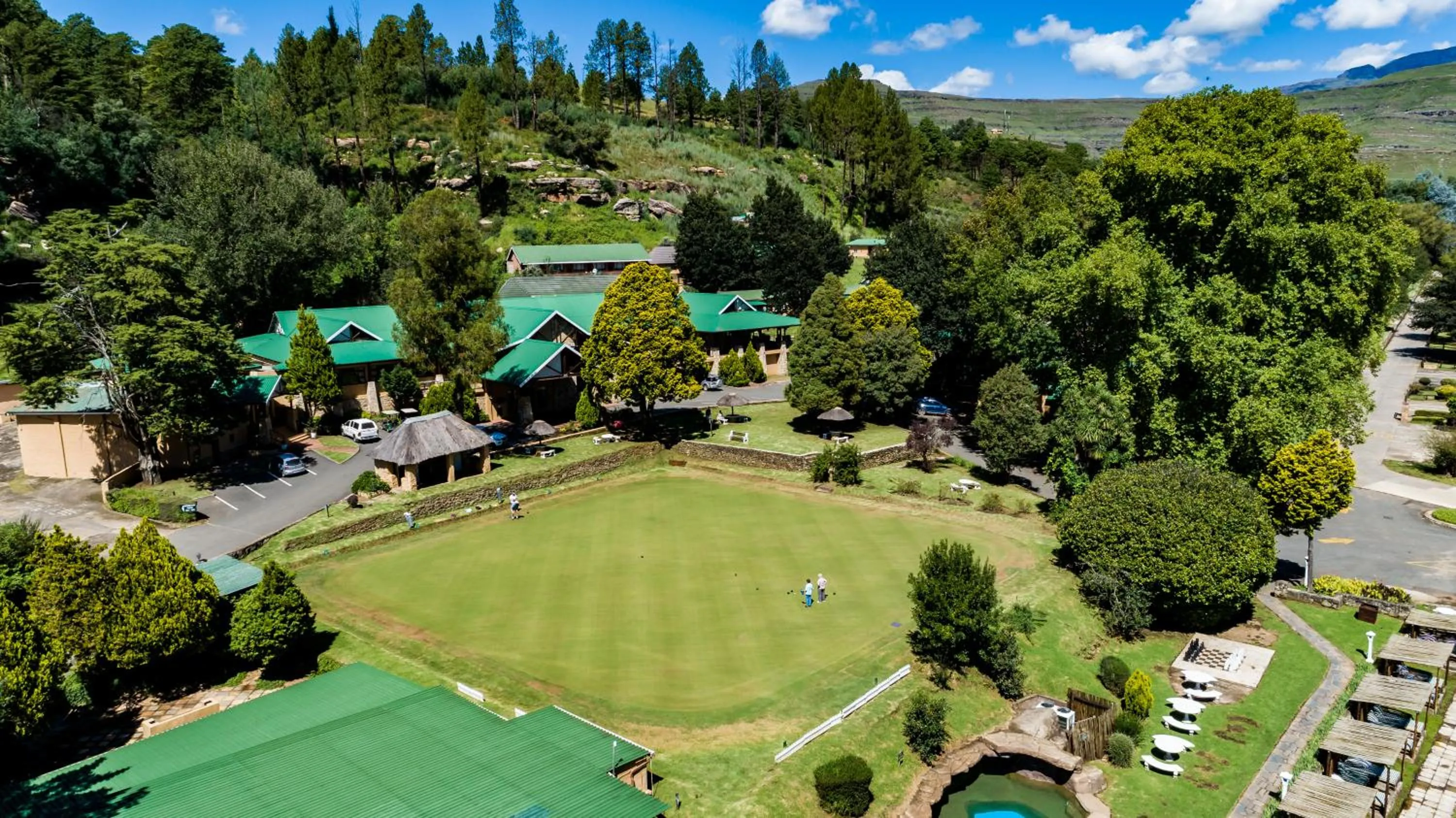 Bird's eye view in Gooderson Drakensberg Gardens Golf & Spa Resort