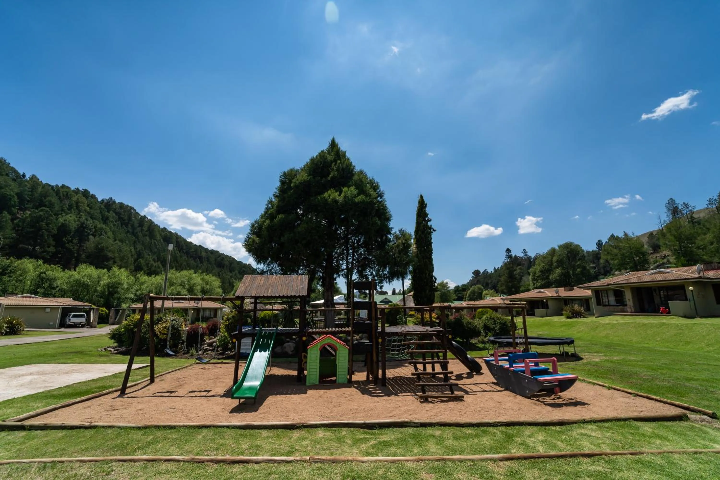 Children play ground in Gooderson Drakensberg Gardens Golf & Spa Resort