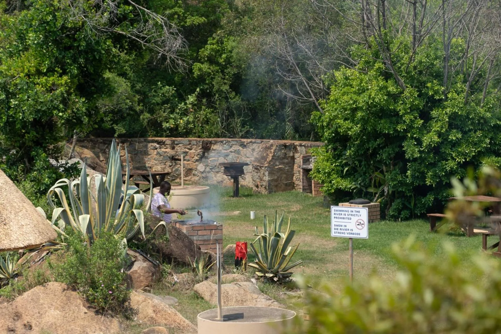 BBQ facilities in Gooderson Natal Spa Hot Springs Resort