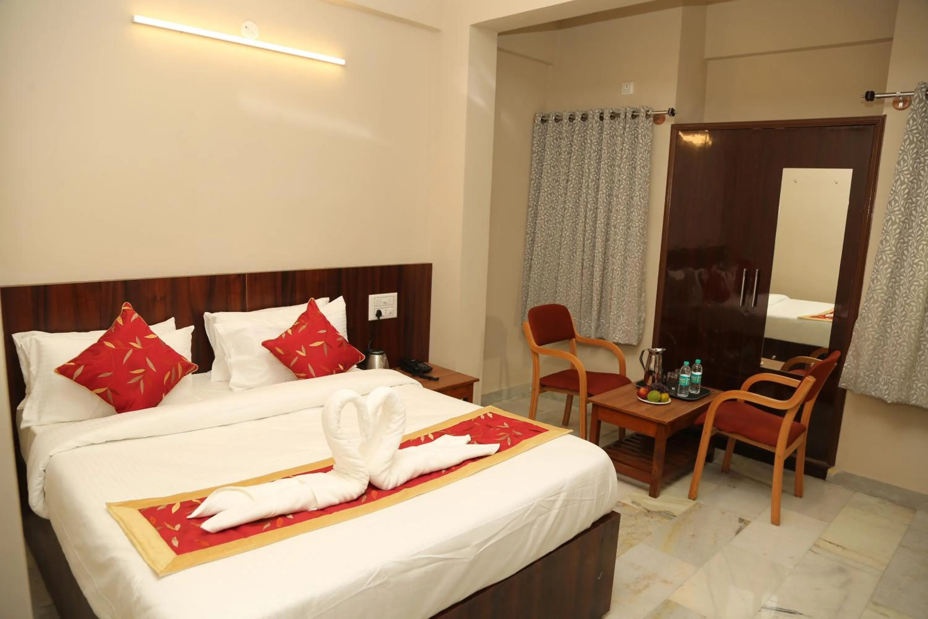 Bed in Soundarya Hotel
