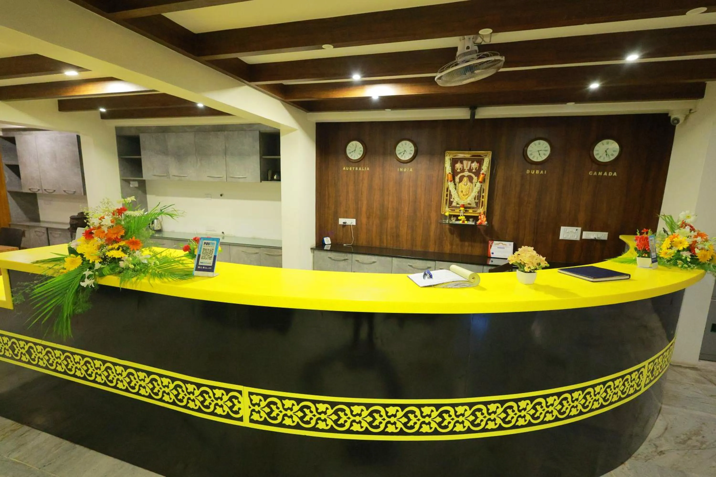 Lobby or reception in Soundarya Hotel