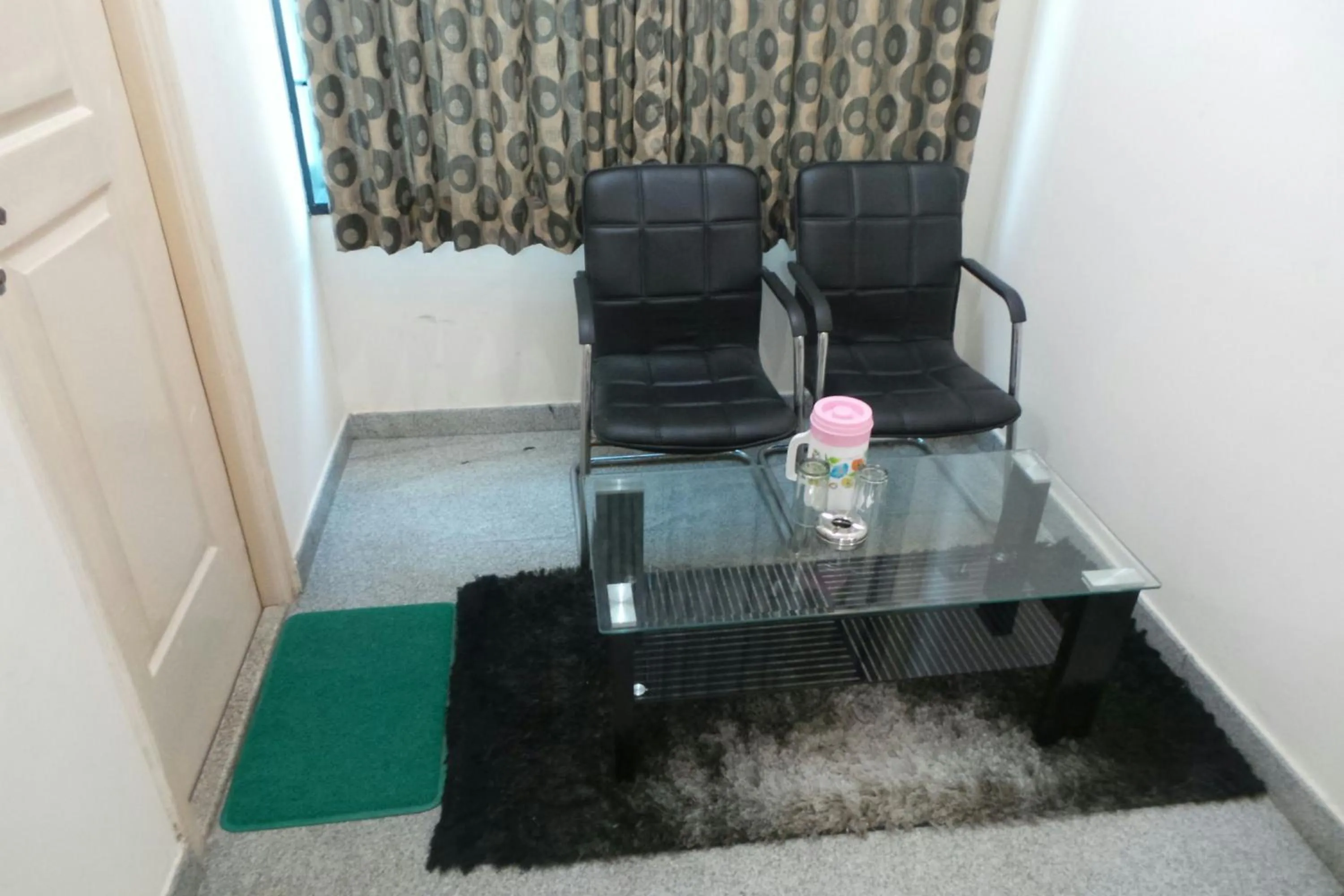 Seating area in Soundarya Hotel