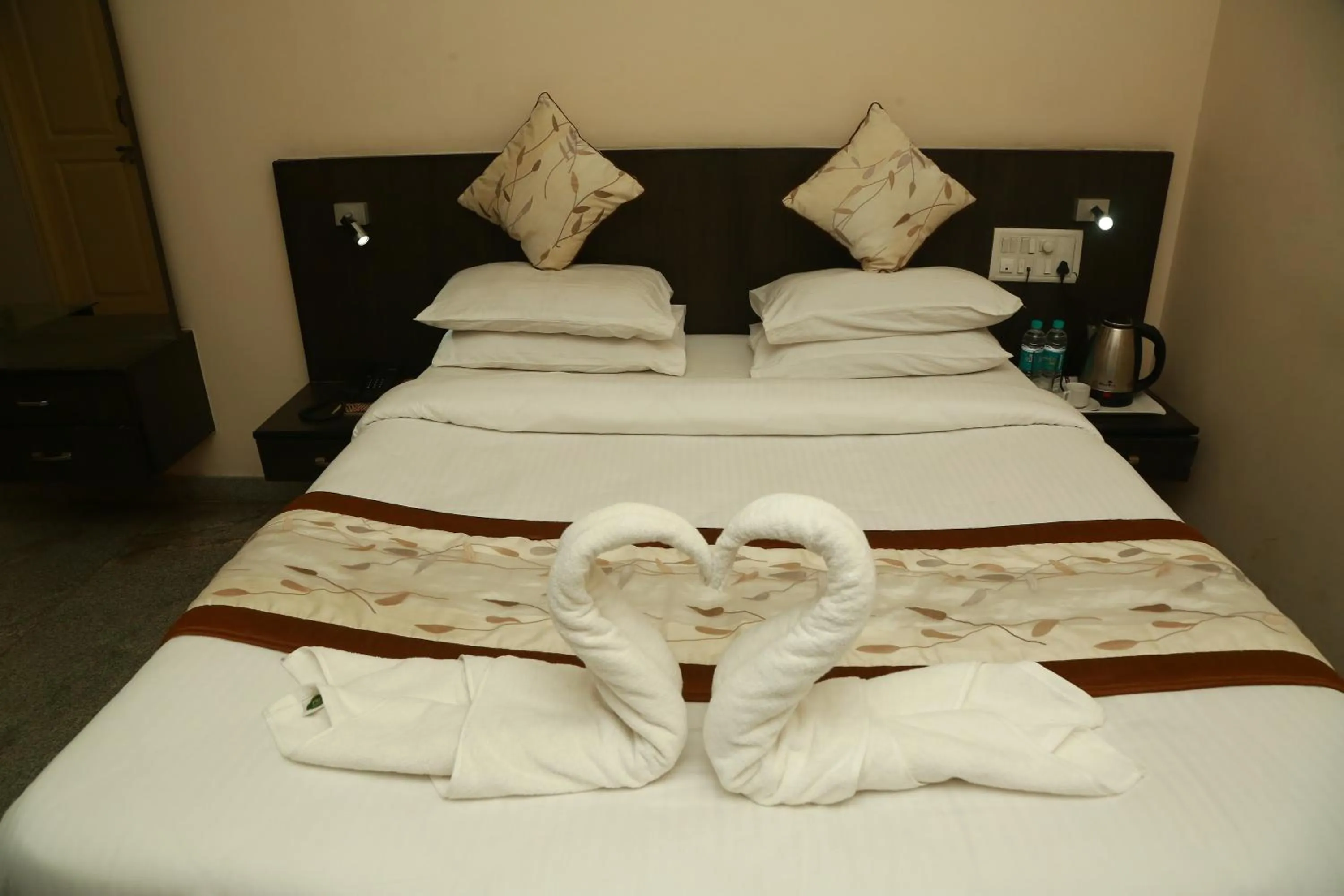 Bed in Soundarya Hotel