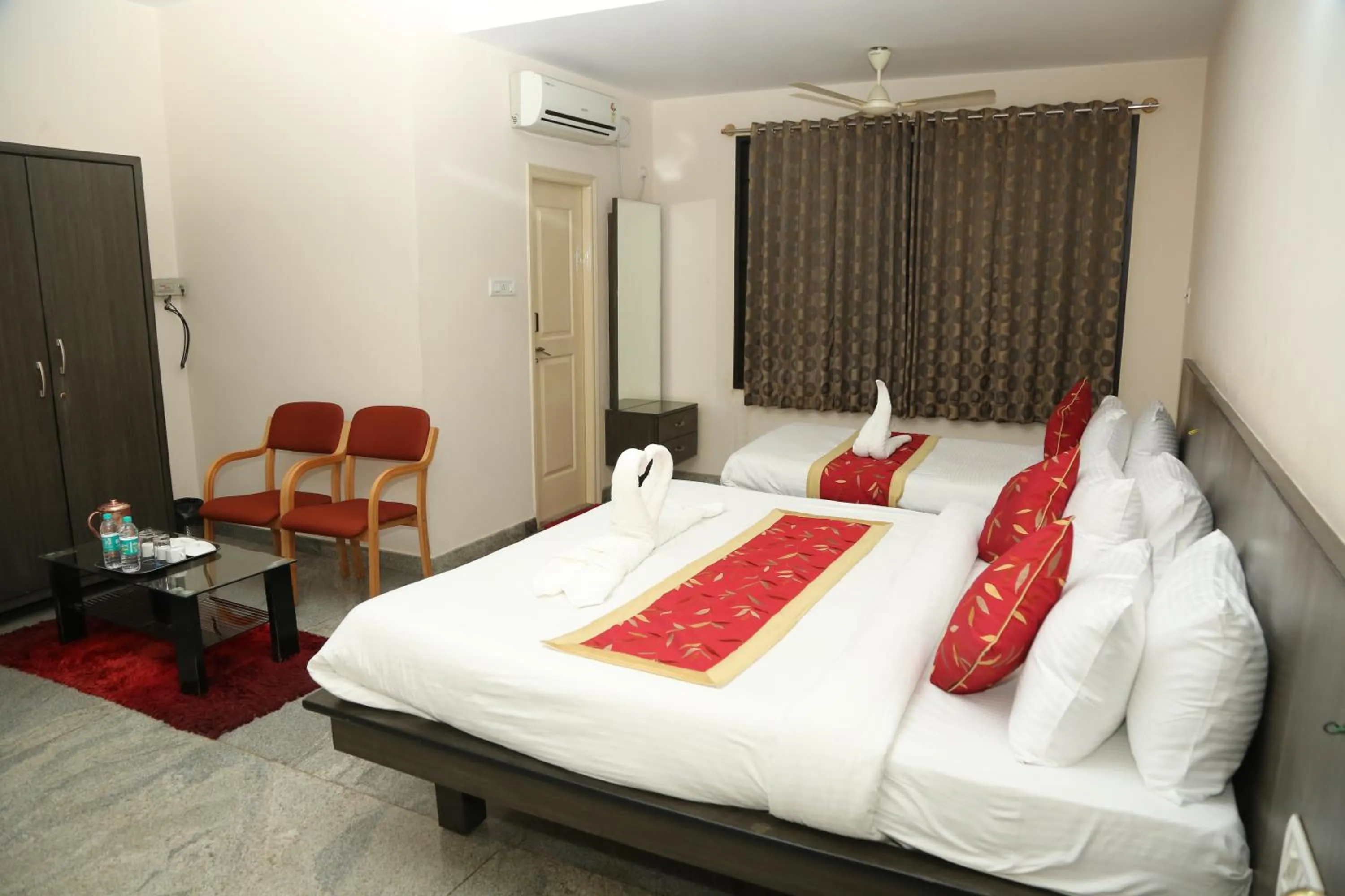 Bed in Soundarya Hotel