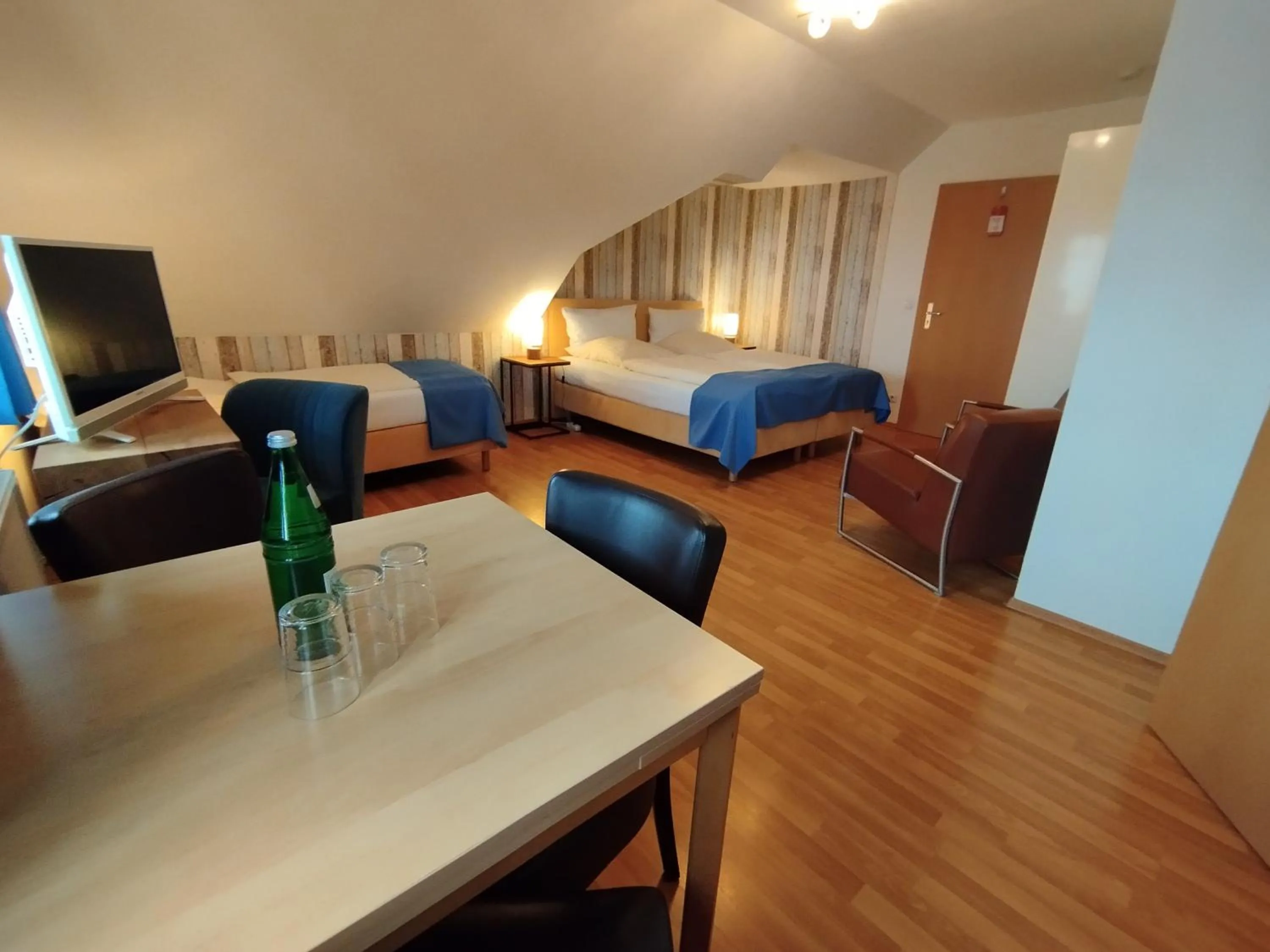 Photo of the whole room, Bed in Landhaus Hammoor Stieper Gastronomie GmbH