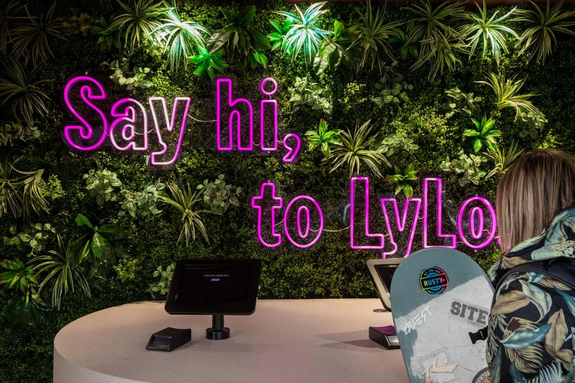 People, Property Logo/Sign in Jucy Snooze Queenstown