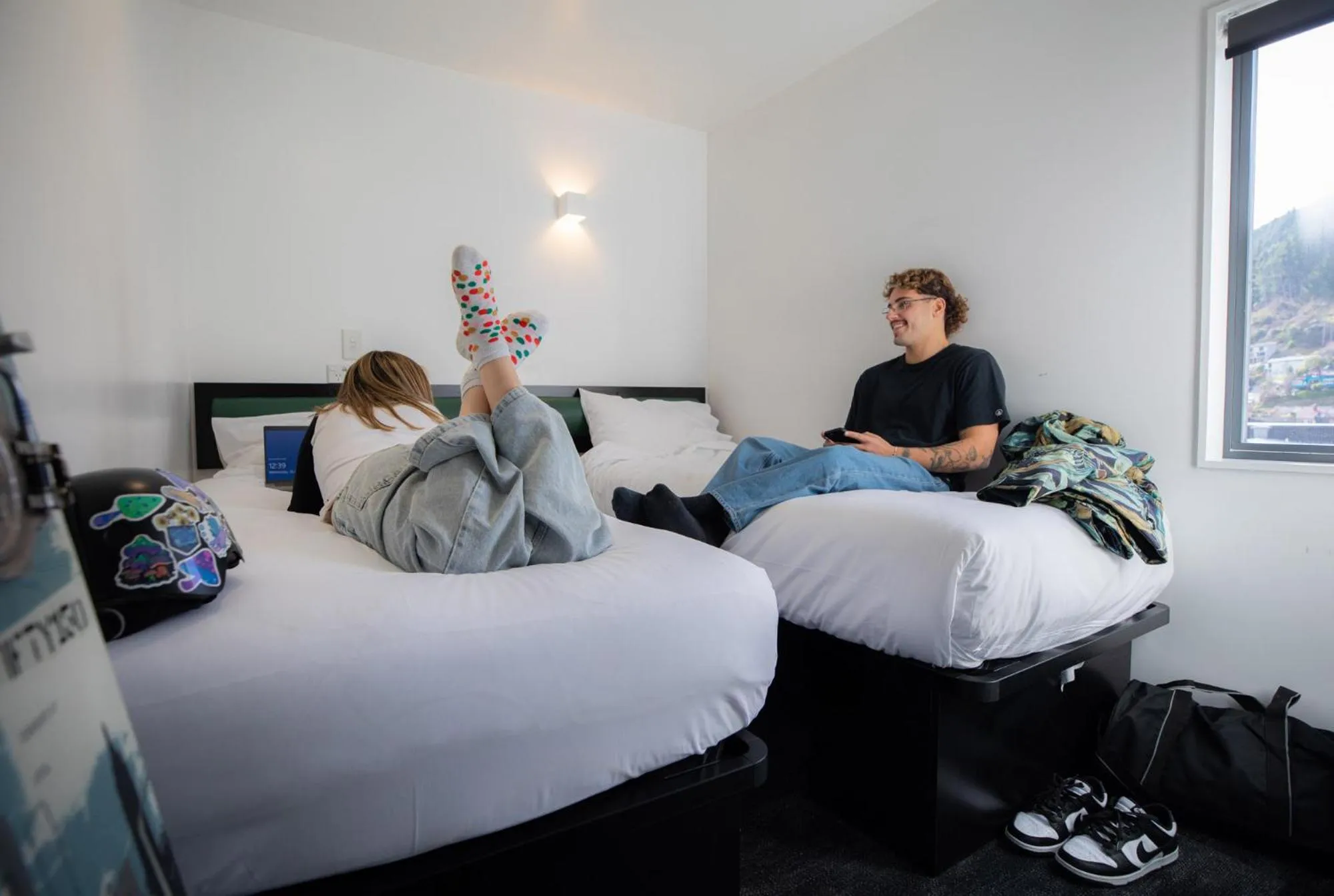 Bed in Jucy Snooze Queenstown