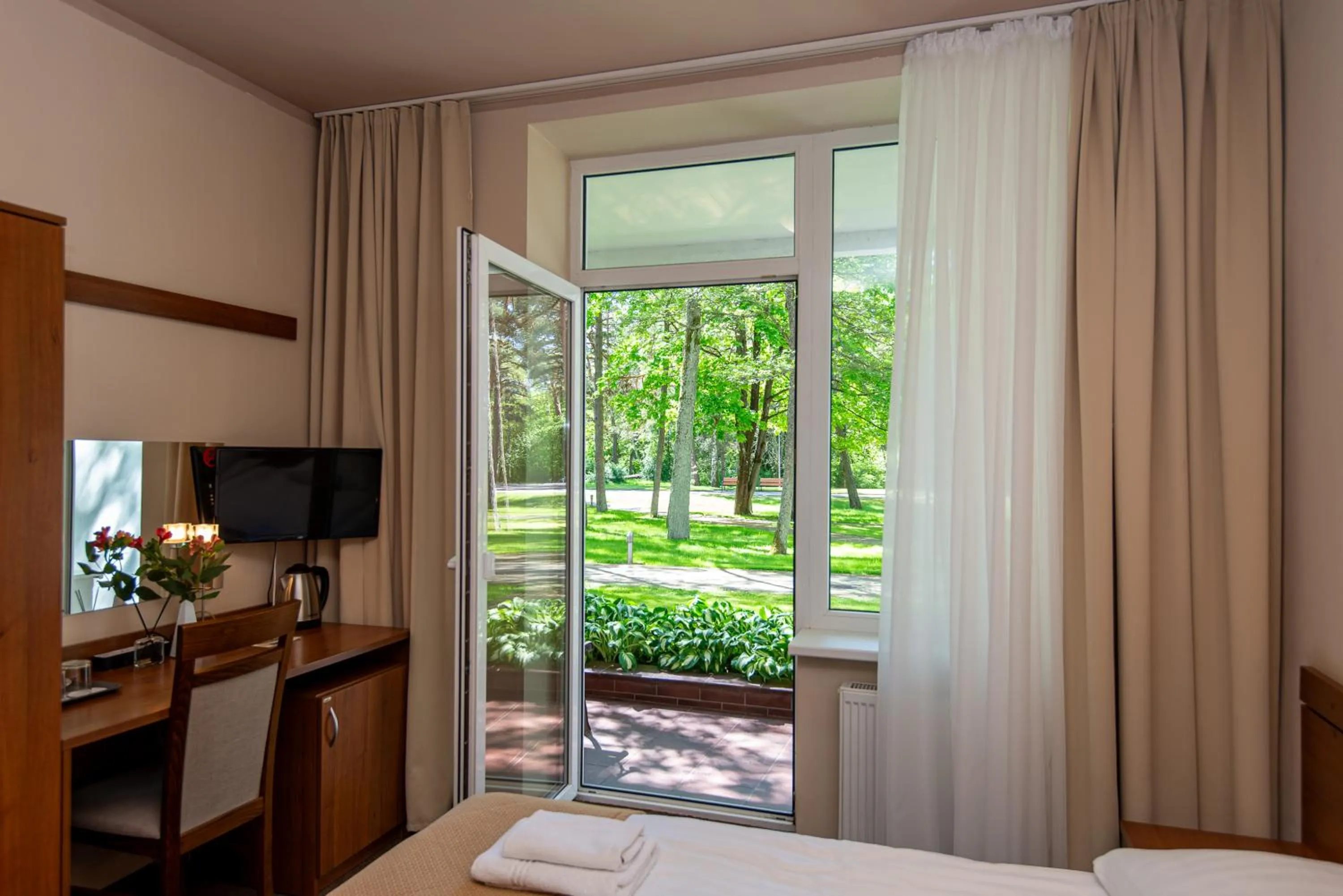 Balcony/Terrace, Bed in Žuvėdra