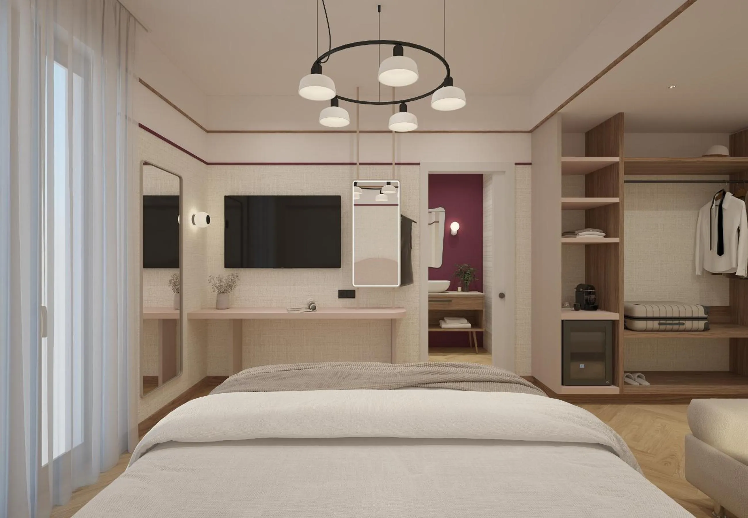 Bed in Hotel Taormina