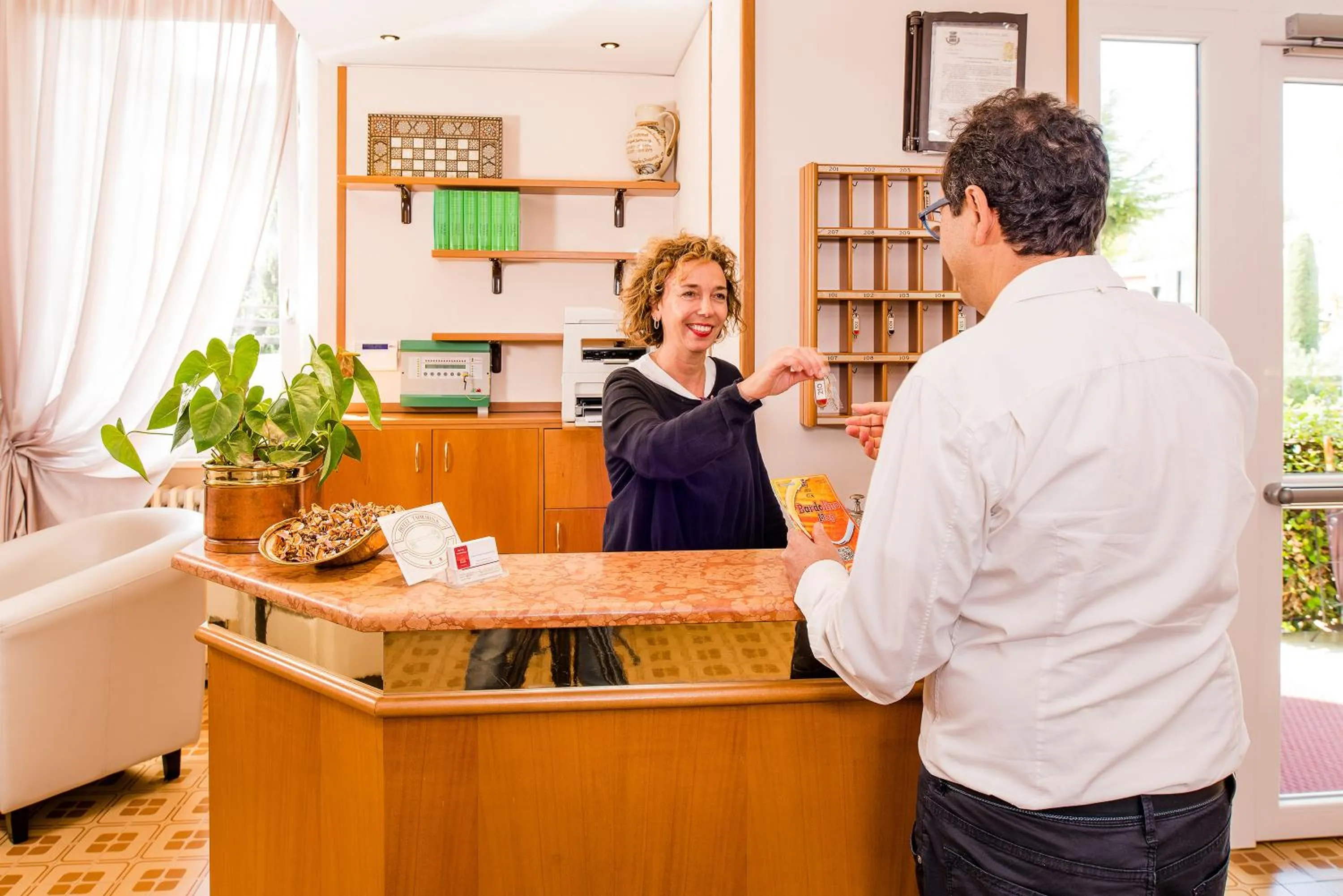 Lobby or reception in Hotel Taormina