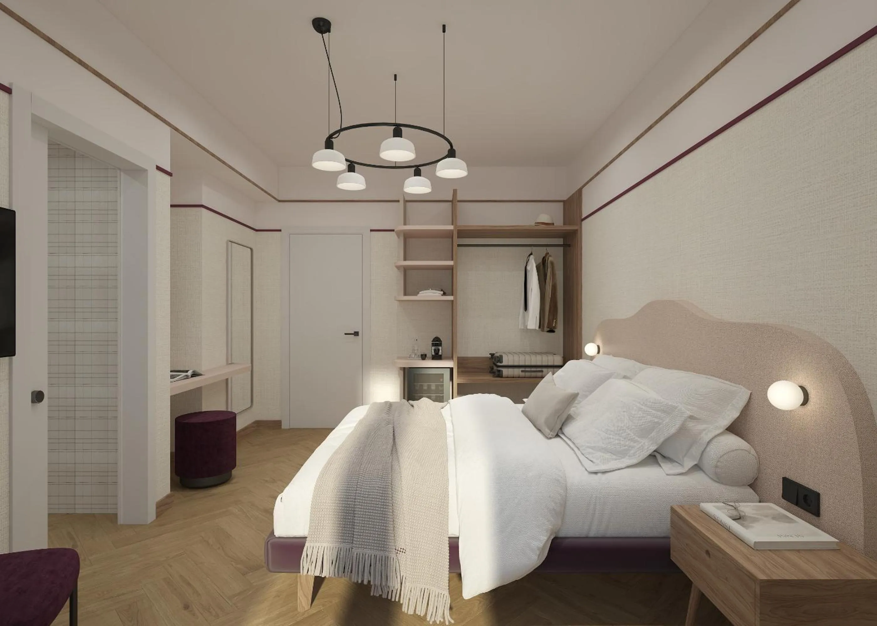 Bed in Hotel Taormina