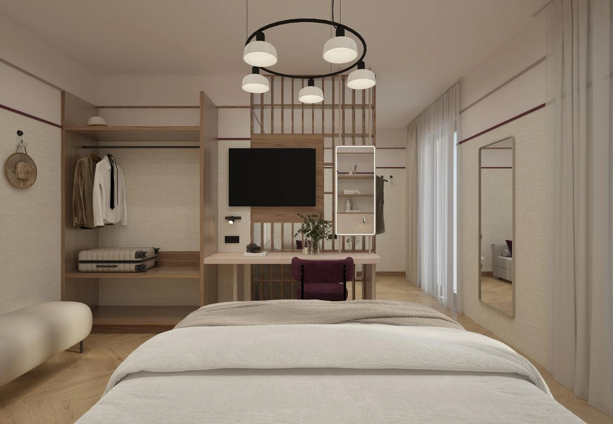 Bed in Hotel Taormina