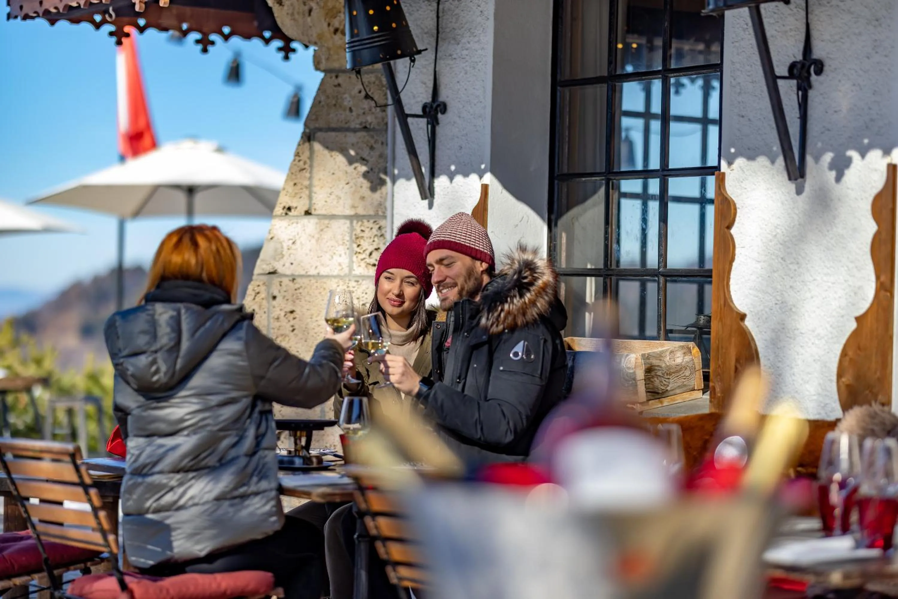Patio in Le Coucou Hotel Restaurant & Lounge-Bar