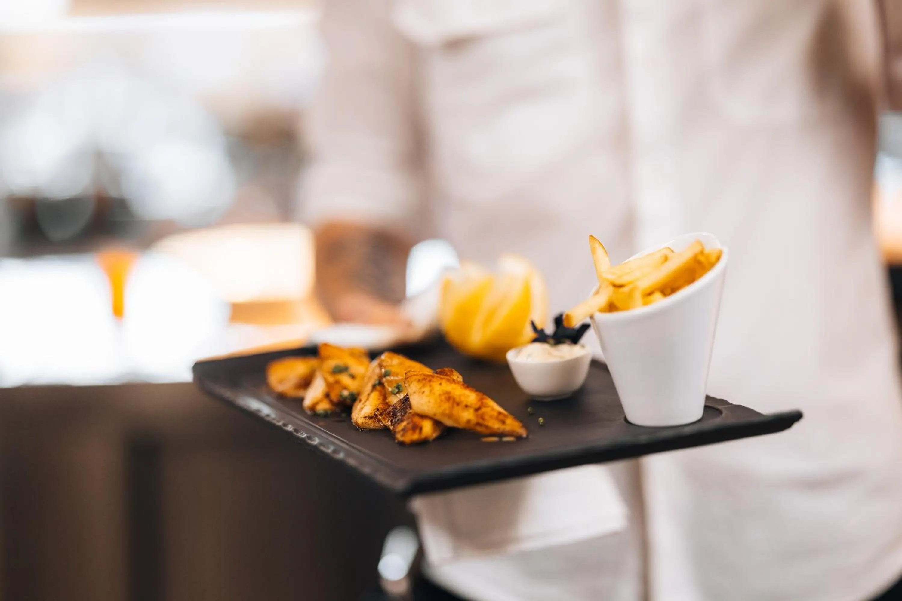 Food and drinks in Le Coucou Hotel Restaurant & Lounge-Bar