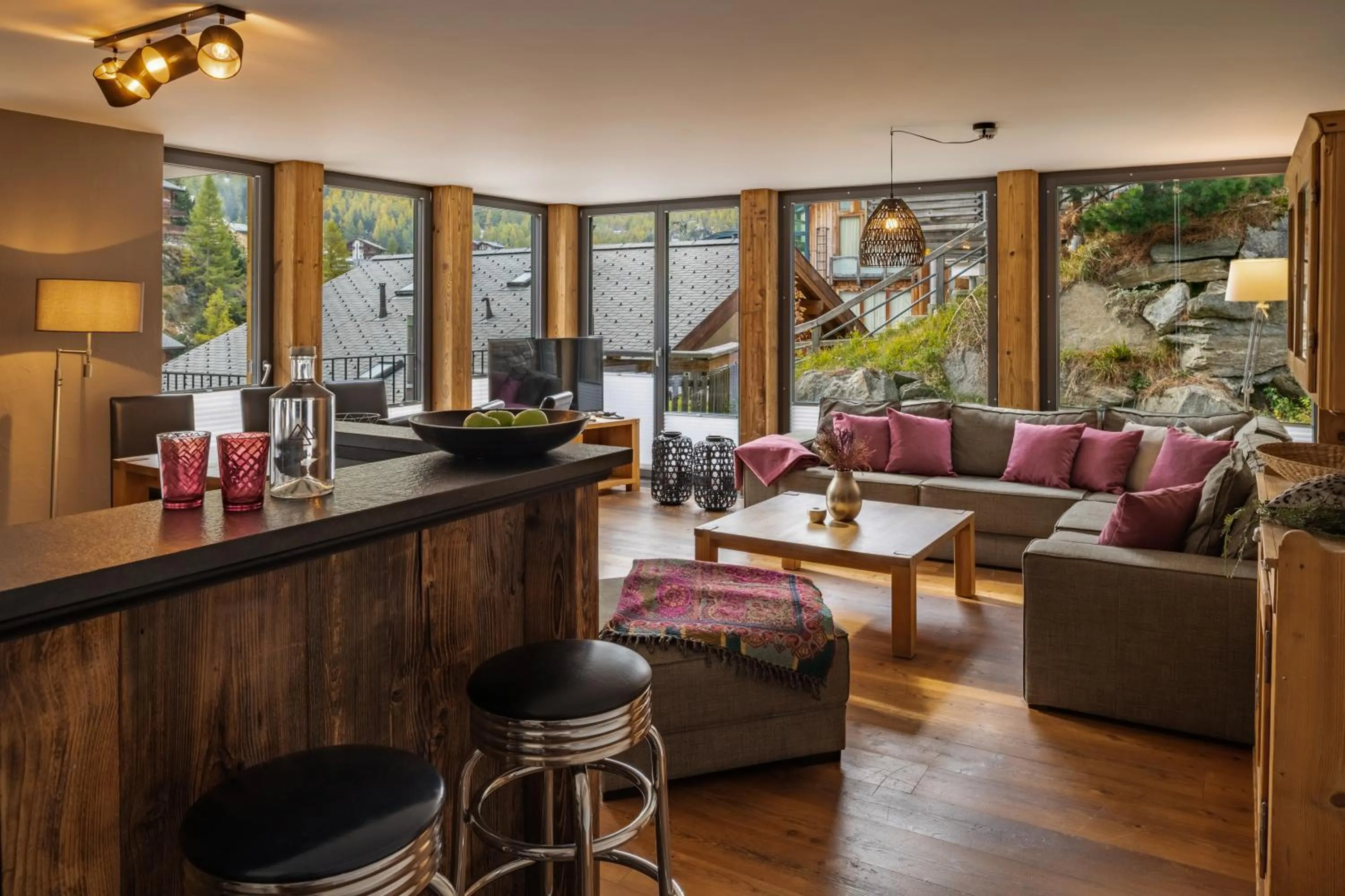 Living room in 22 Summits Apartments