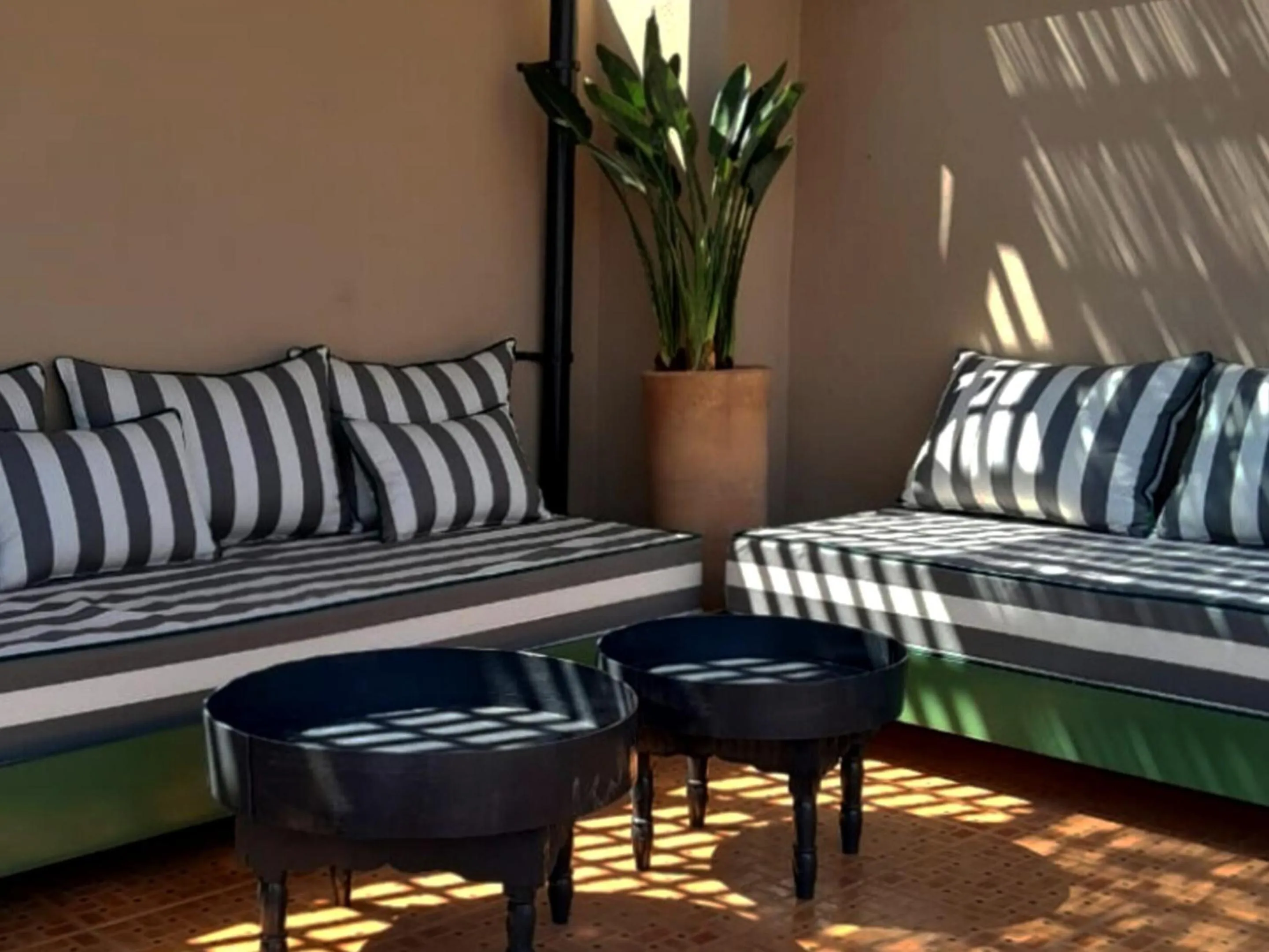 Living room in Riad Yakimour