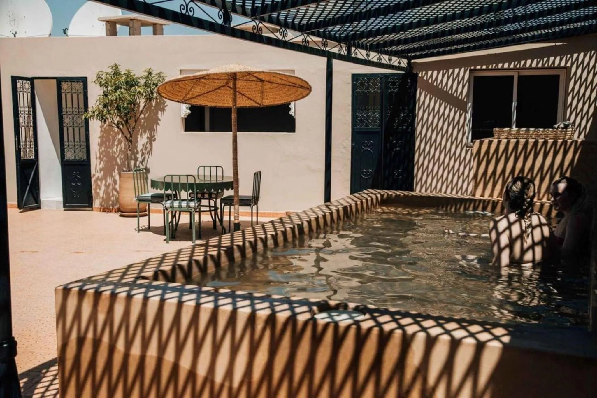 Pool view in Riad Yakimour