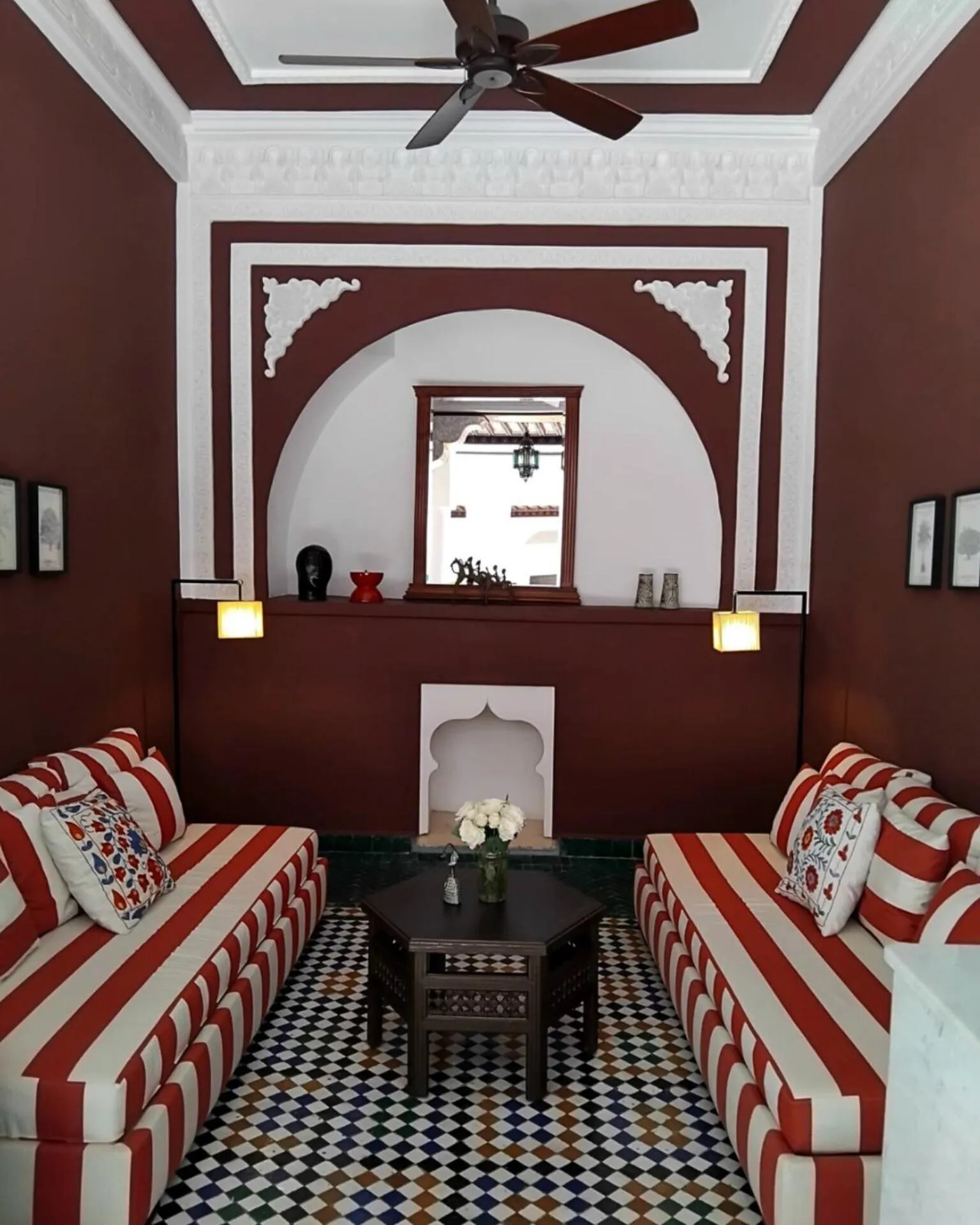 Living room in Riad Yakimour