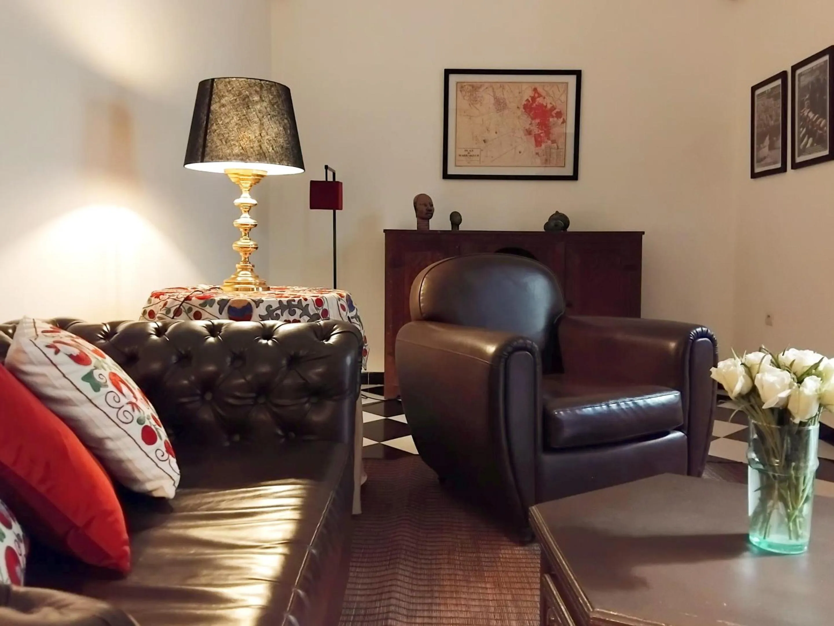 Living room in Riad Yakimour