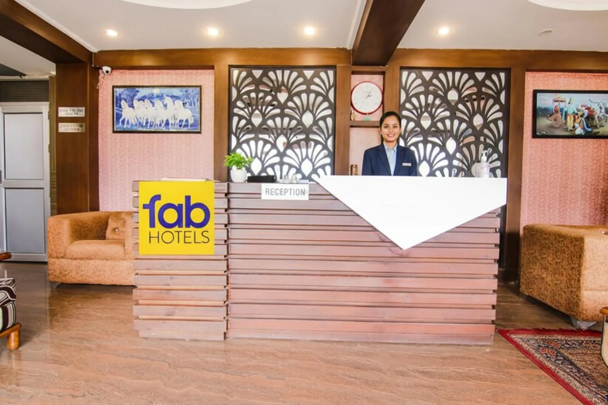 Lobby or reception in FabHotel The Eden