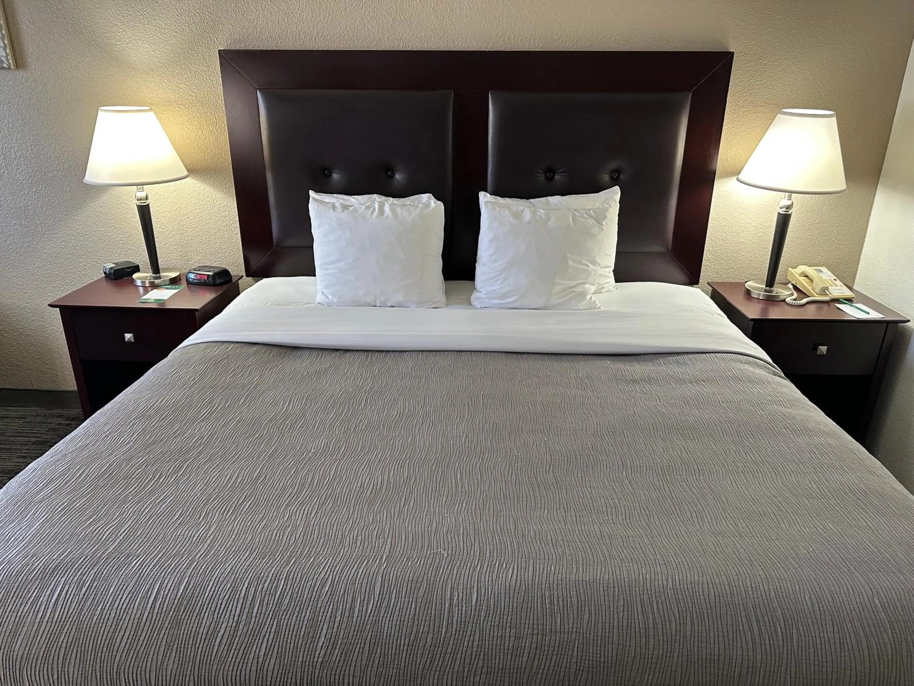 Bed in Quality Inn & Suites Everett