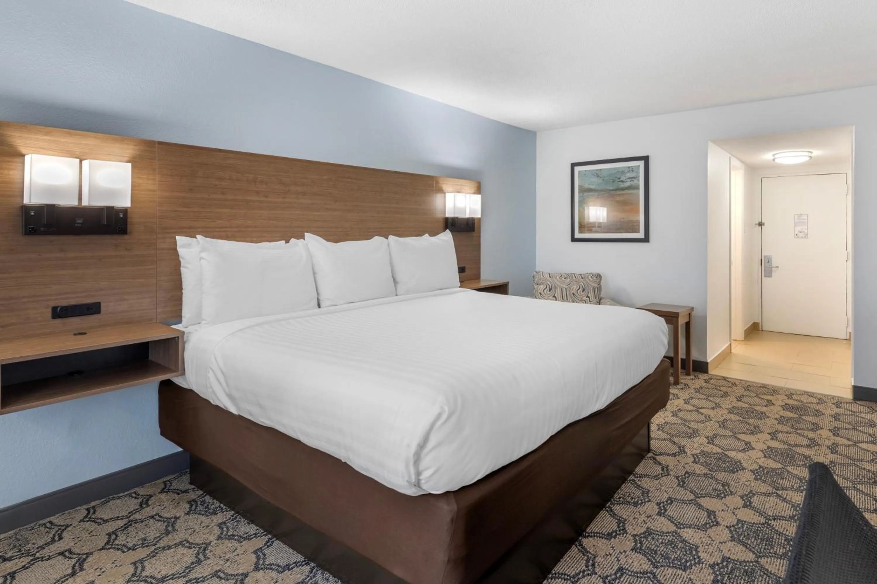Bed in Best Western Palm Beach Lakes