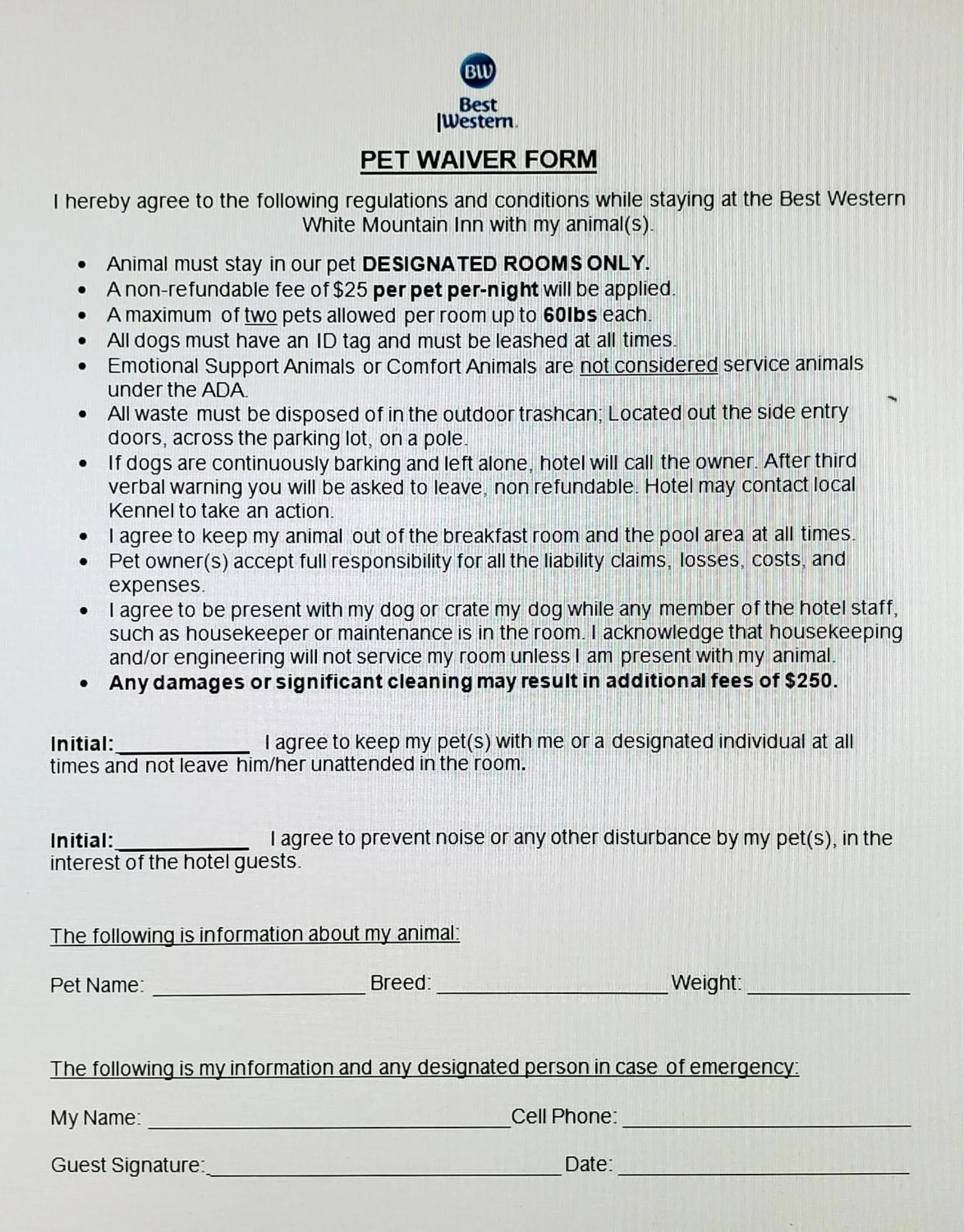 Best Western White Mountain Inn