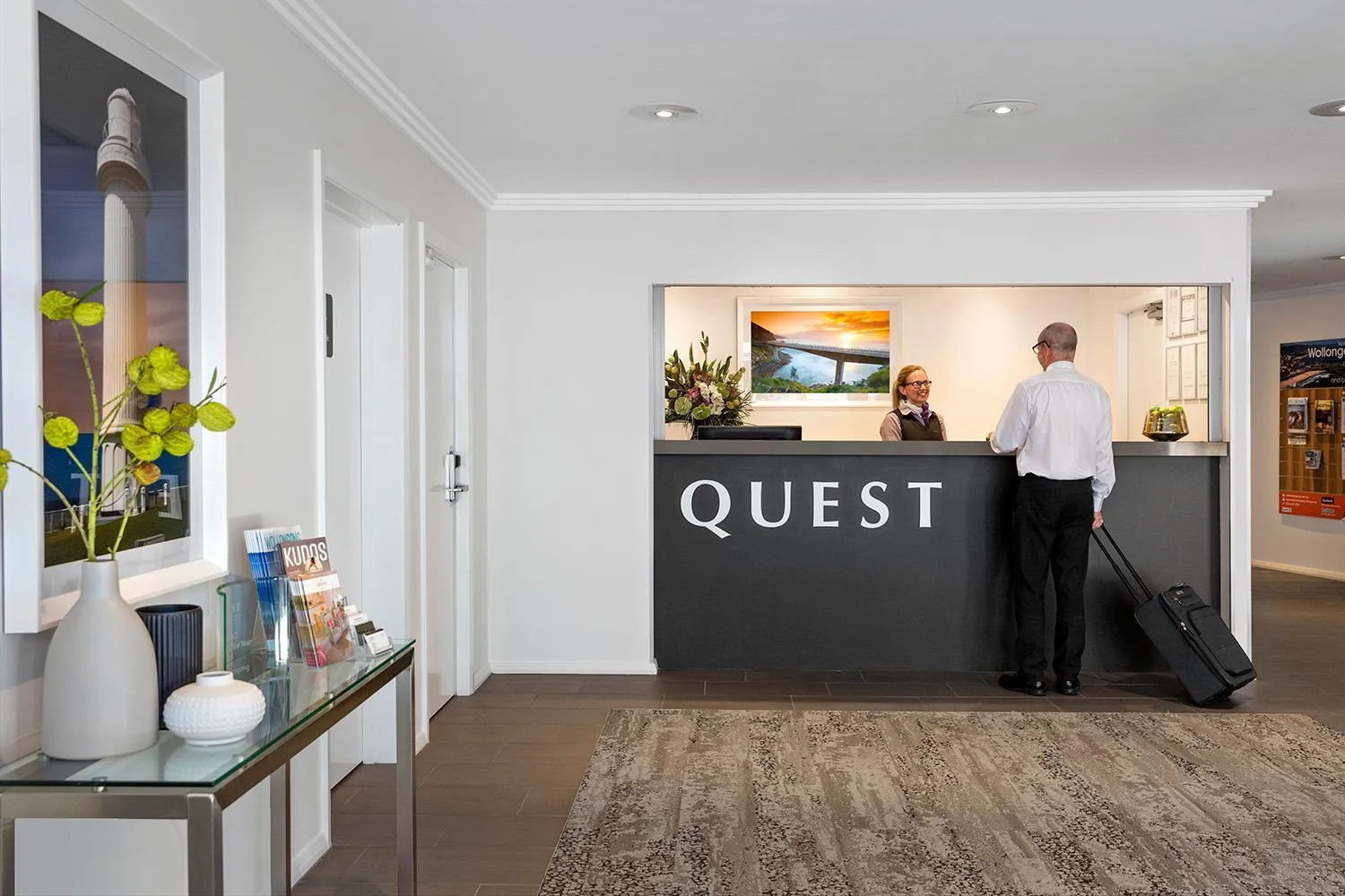 Lobby or reception in Quest Wollongong