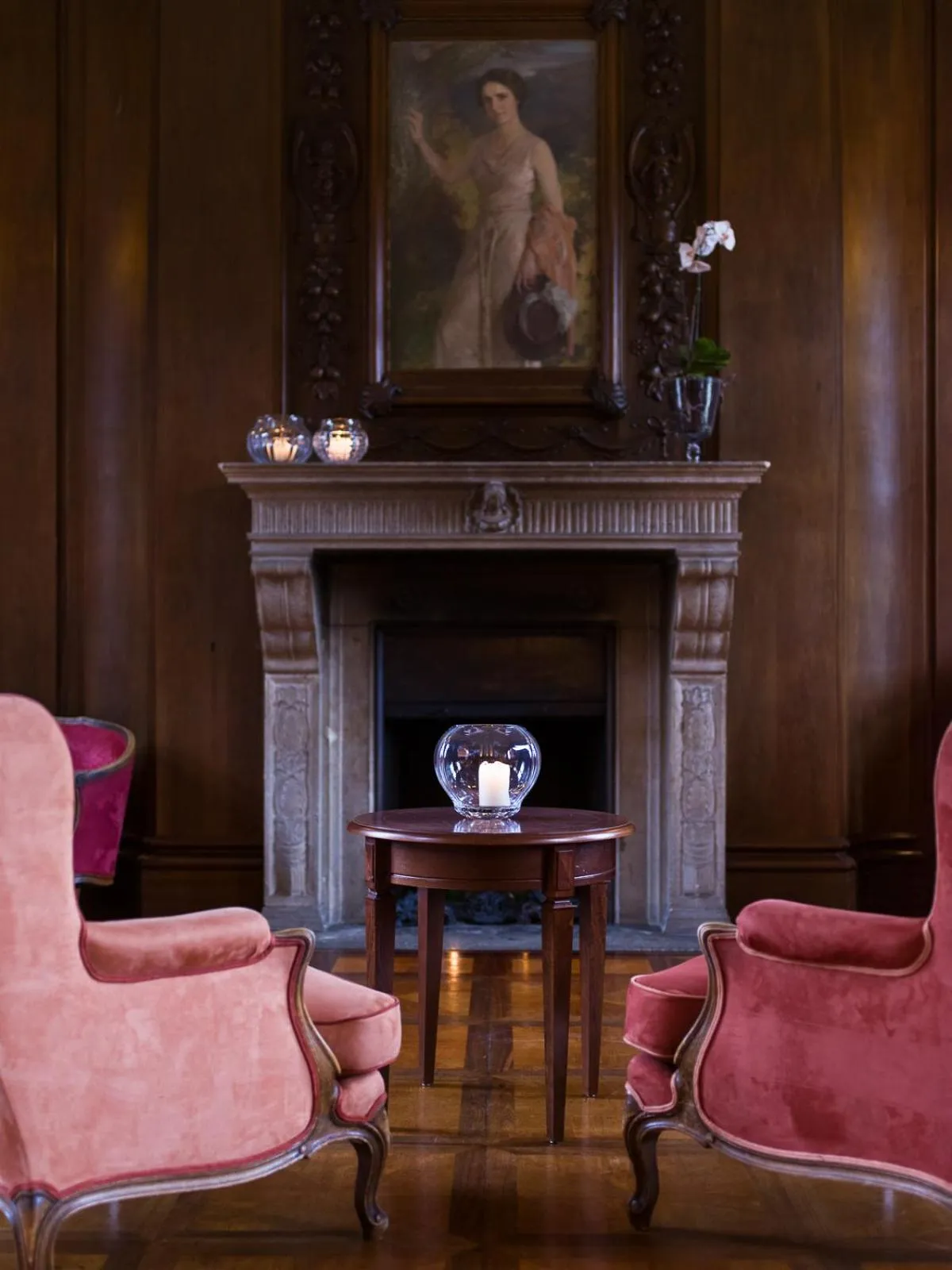 Lounge or bar in Gästehaus Schloss Saareck