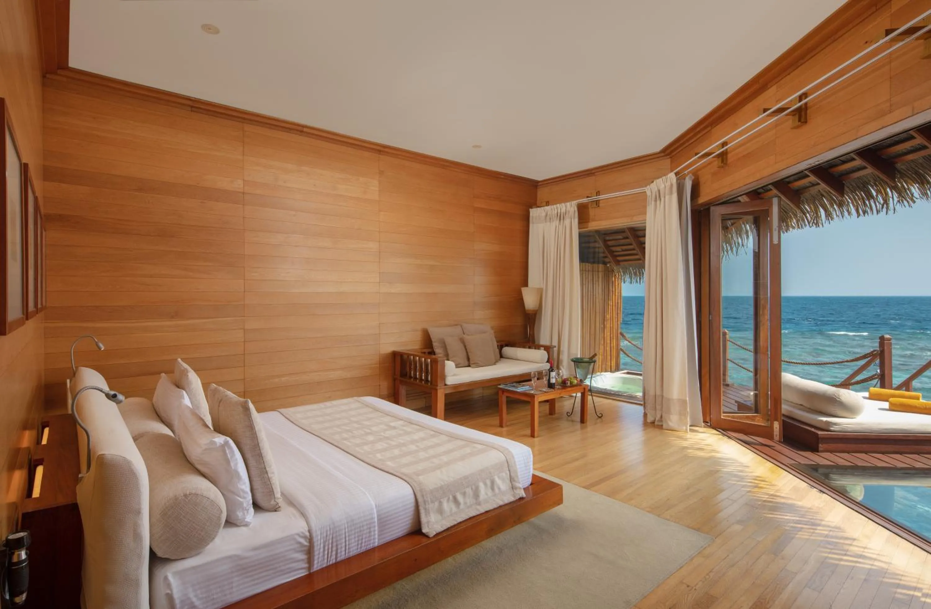 Bed in Adaaran Prestige Water Villas - with Dine around Premium All inclusive - 24 hours
