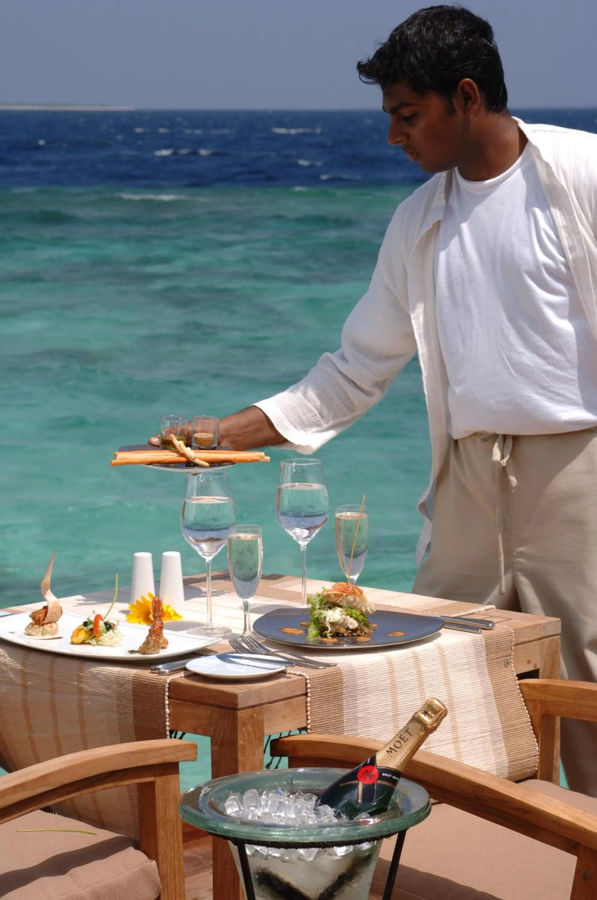 Staff in Adaaran Prestige Water Villas - with Dine around Premium All inclusive - 24 hours