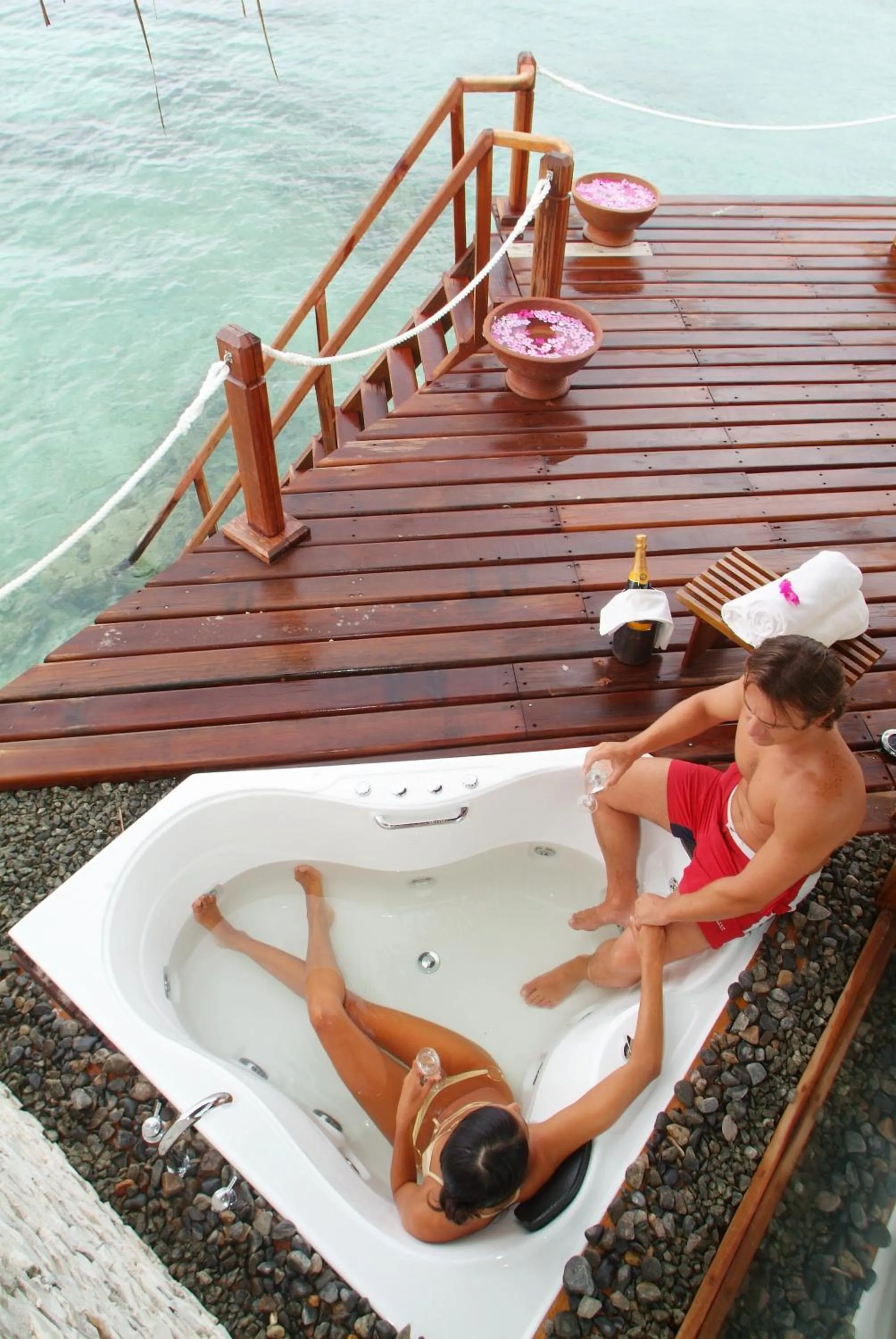 Hot Tub in Adaaran Prestige Water Villas - with Dine around Premium All inclusive - 24 hours