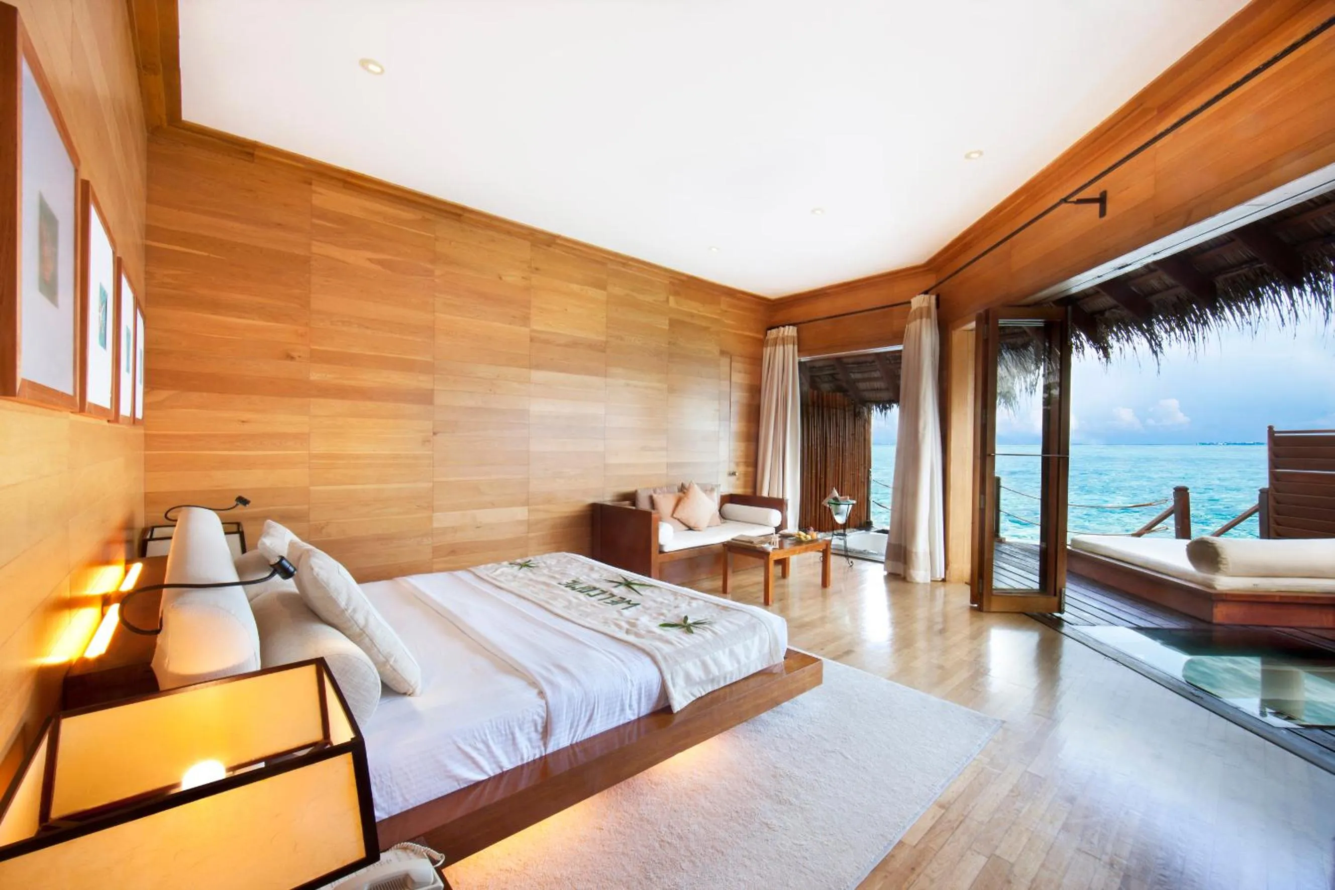Bed in Adaaran Prestige Water Villas - with Dine around Premium All inclusive - 24 hours